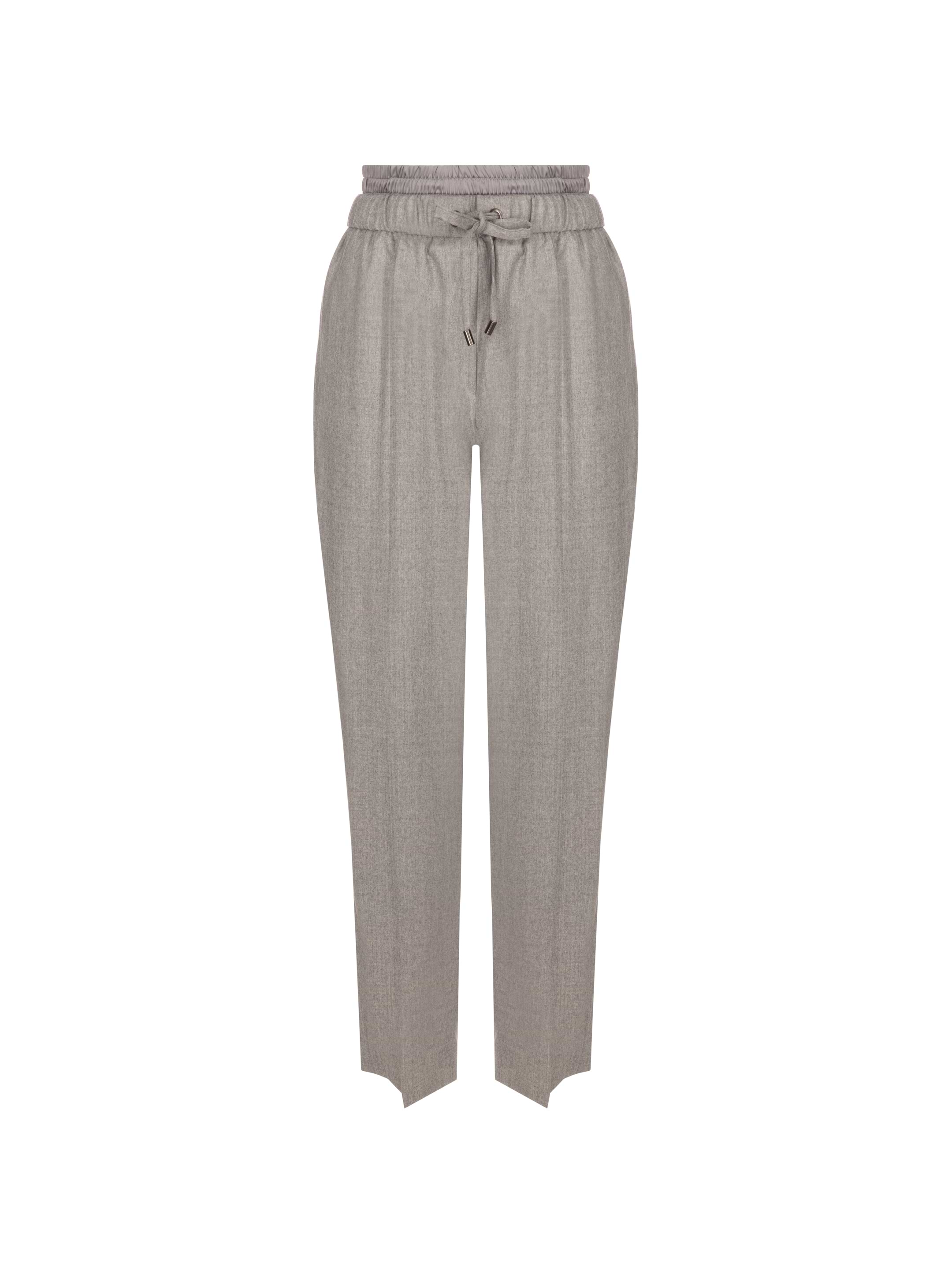パンツ BRUNELLO CUCINELLI Monile crop pants (MP142P9046 C1101) Brunello Cucinelli women's Cropped pants with monil chain