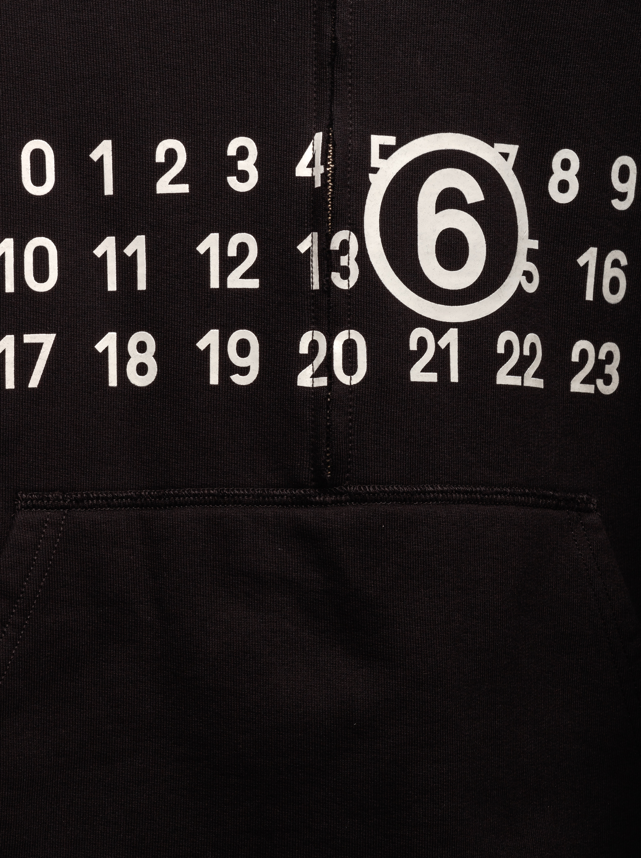“Maison Margiela” MM6 Logo Oversized Hoodie Dress Black MM6 Maison Margiela - Cotton full zip hoodie black - The Corner