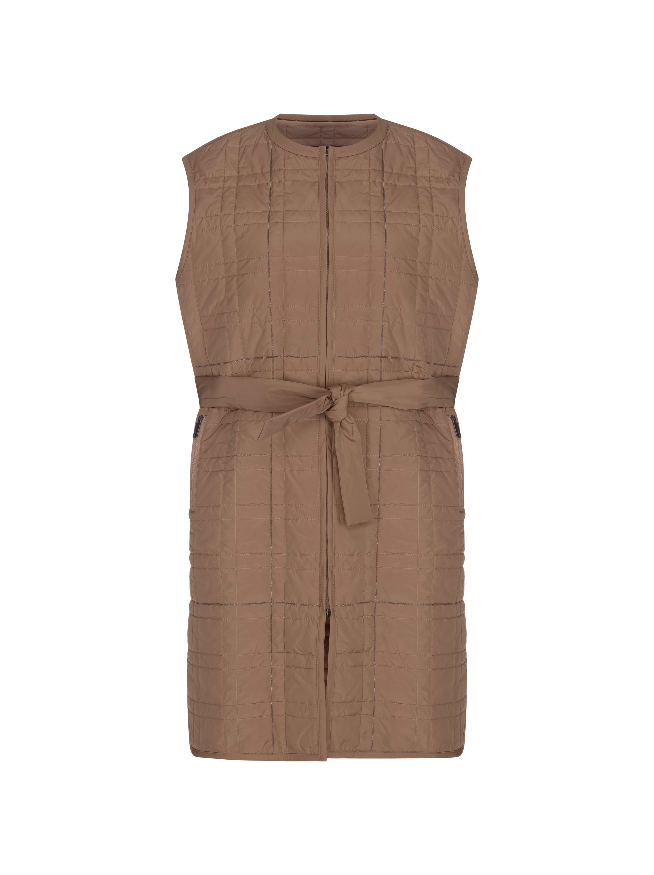 ダウンベスト FABIANA FILIPPI Quilted yarn and sequin waistcoat Fabiana Filippi – Ashia Mode