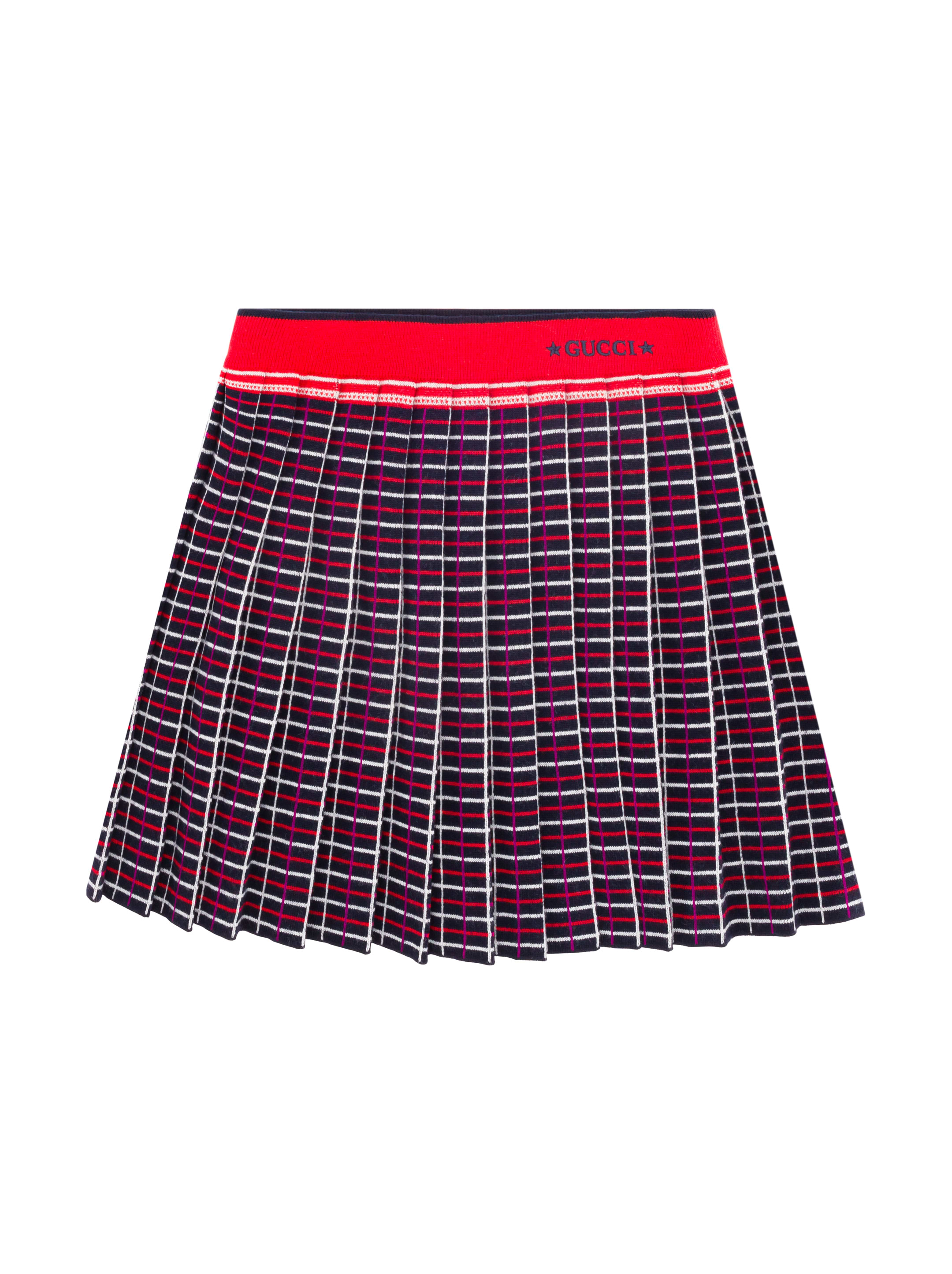 Gucci kids' Check-print pleated skirt - buy for 348600 KZT