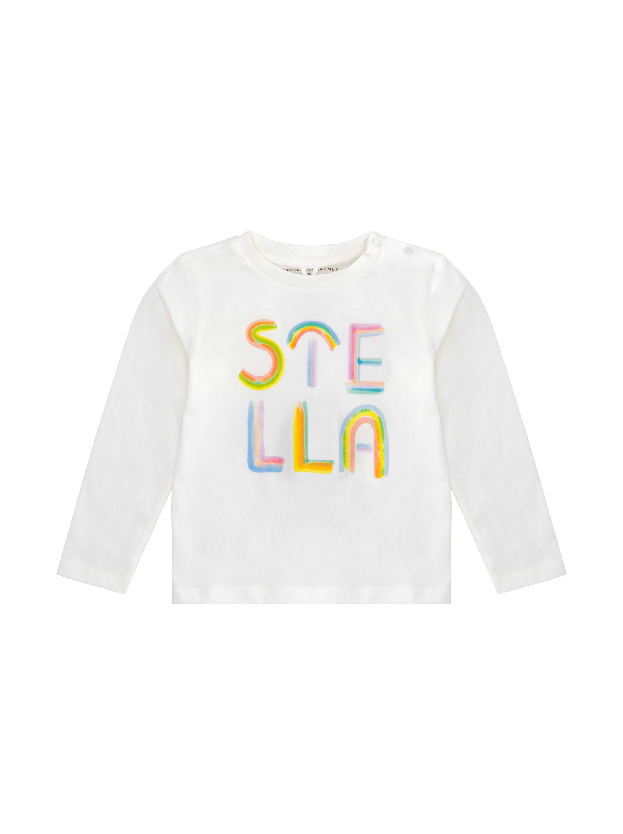 Stella McCartney Printed cotton longsleeve for newborns
