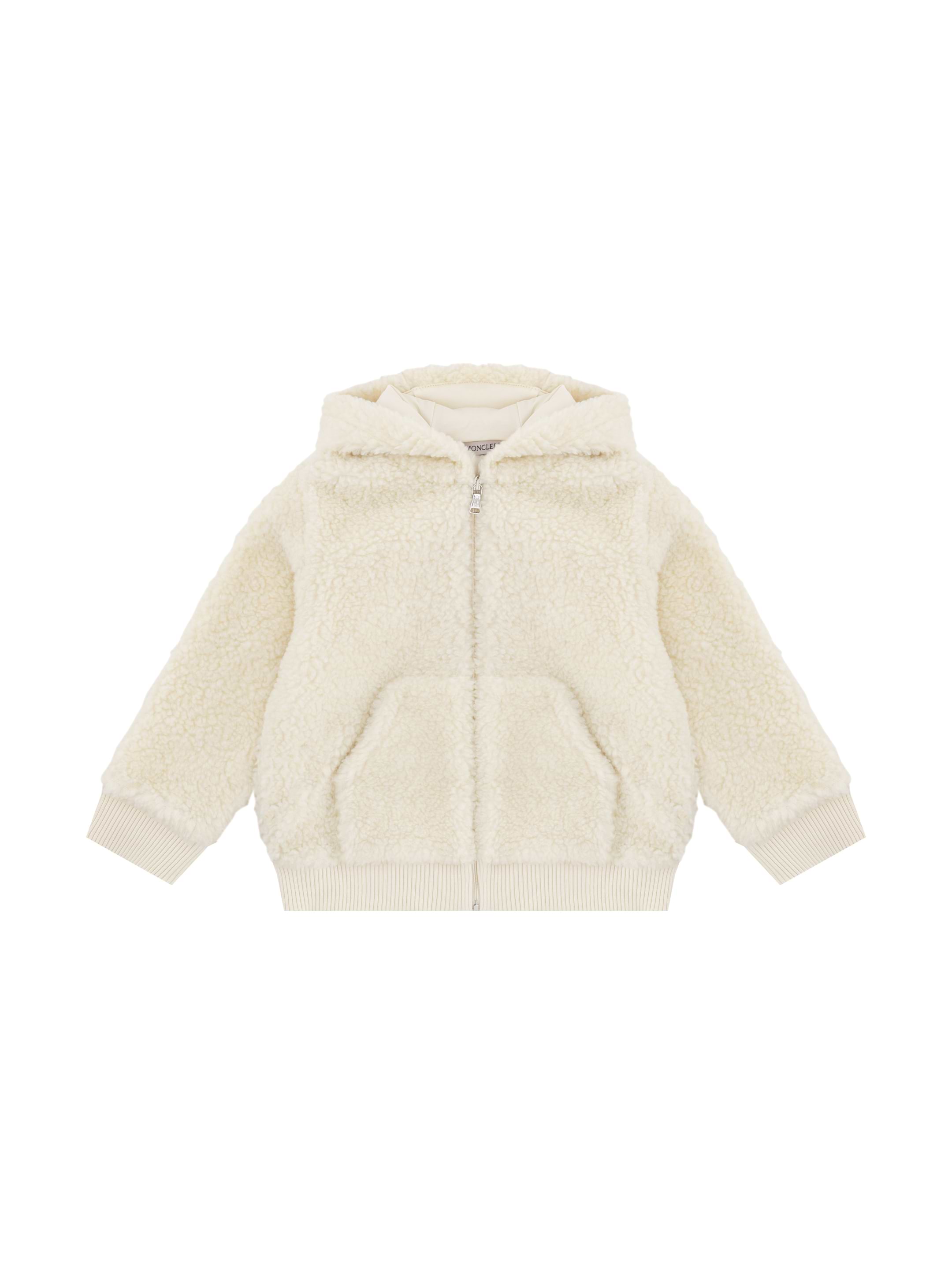 Moncler Sheepskin jacket with logo for newborns - buy for