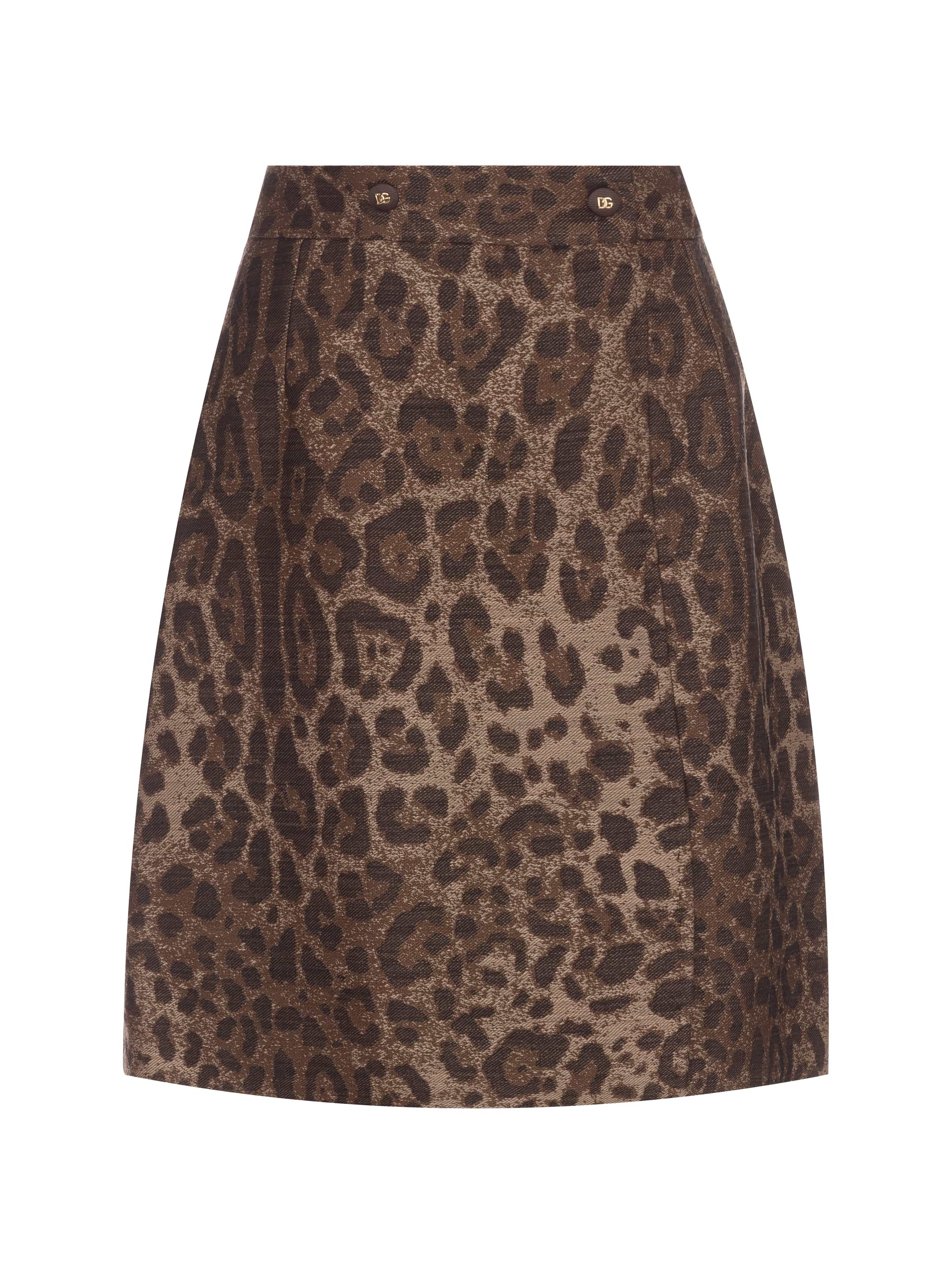 Dolce&Gabbana women's Mini skirt with leopard print - buy