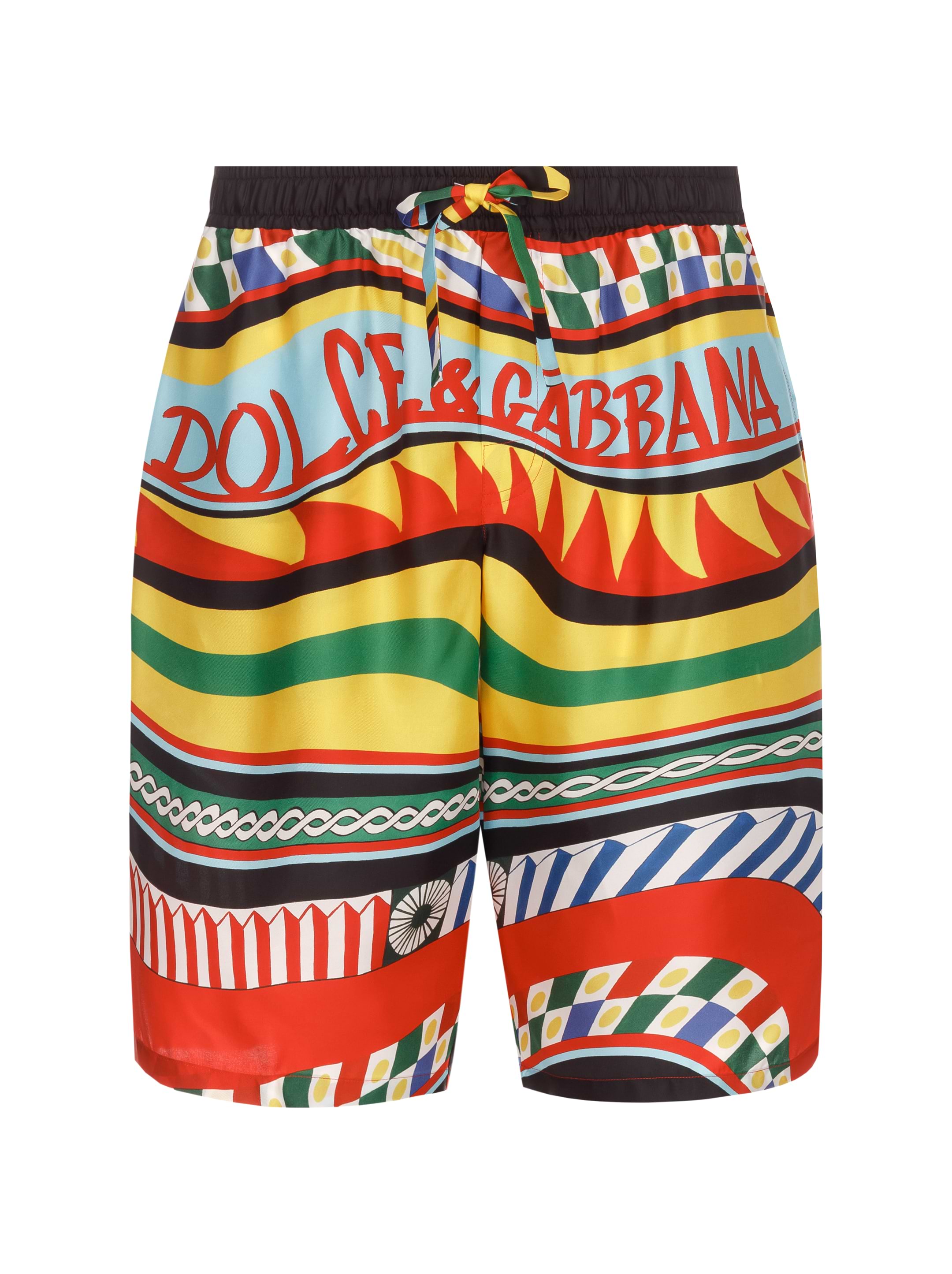 Dolce&Gabbana men's Carretto silk shorts - buy for 318750