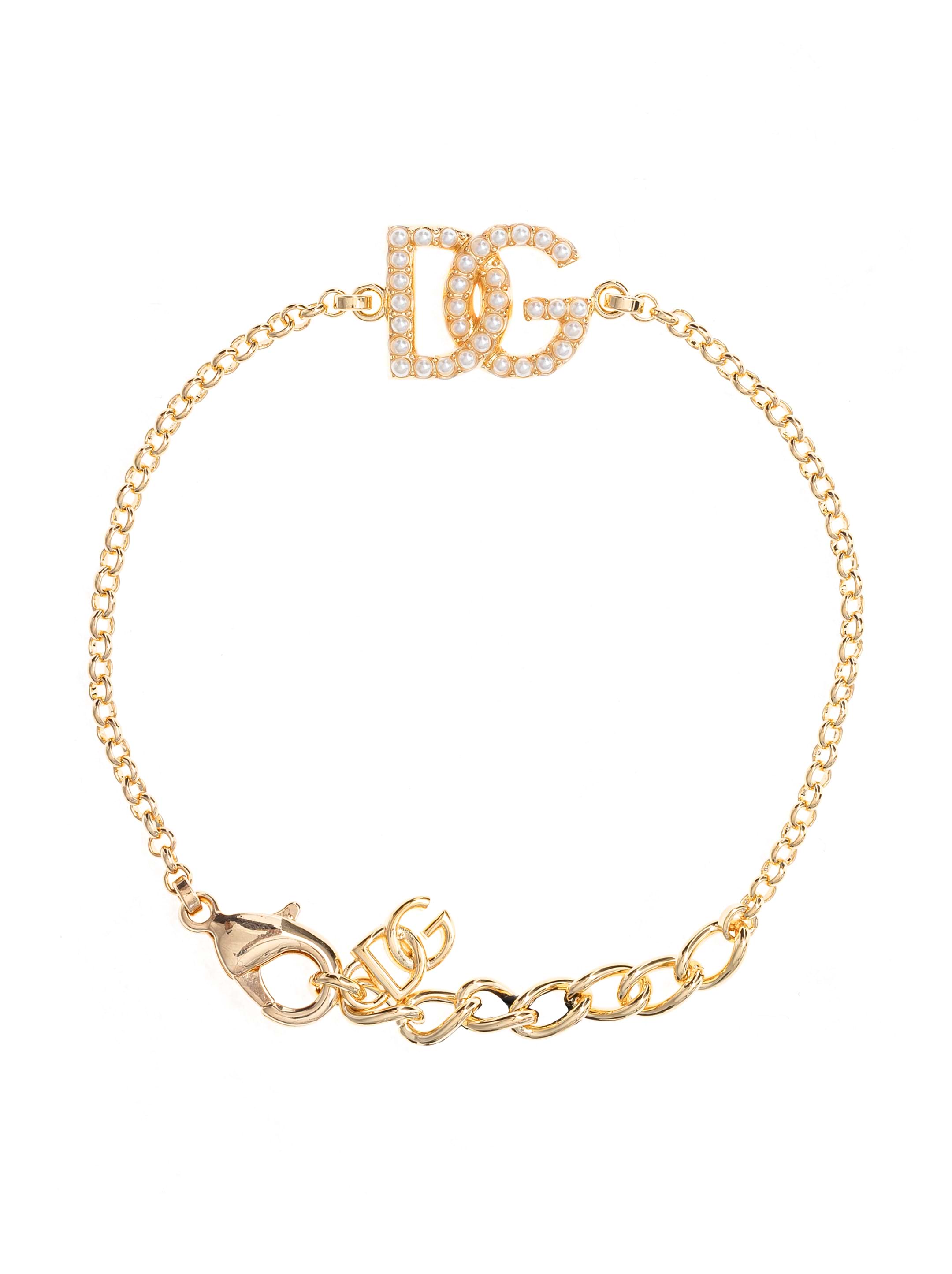 アクセサリー archive DOLCE&GABBANA DG LOGO bracelet Bracelet with DG logos in Silver for Men | Dolce&Gabbana® US
