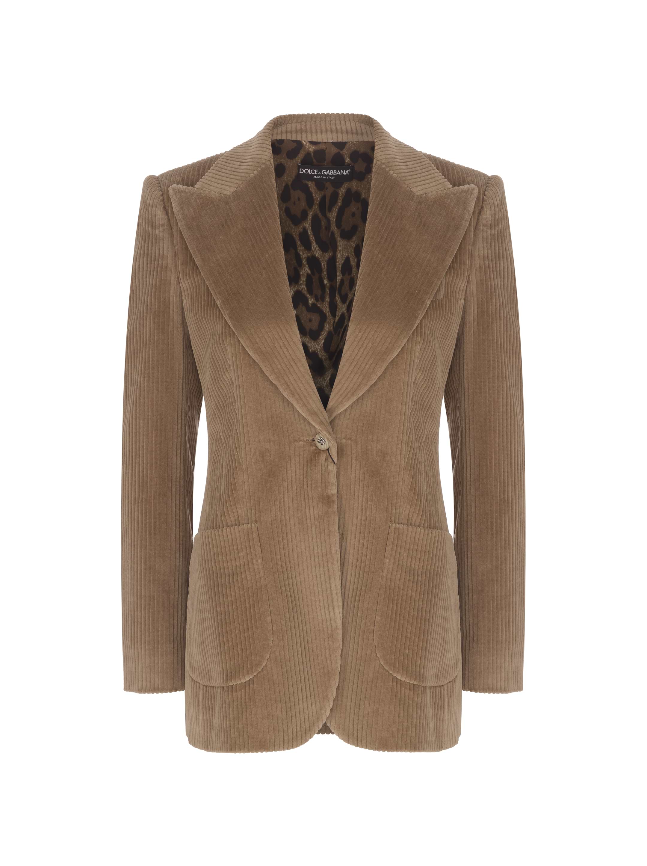 Velvet single-breasted blazer Dolce&Gabbana for women - buy