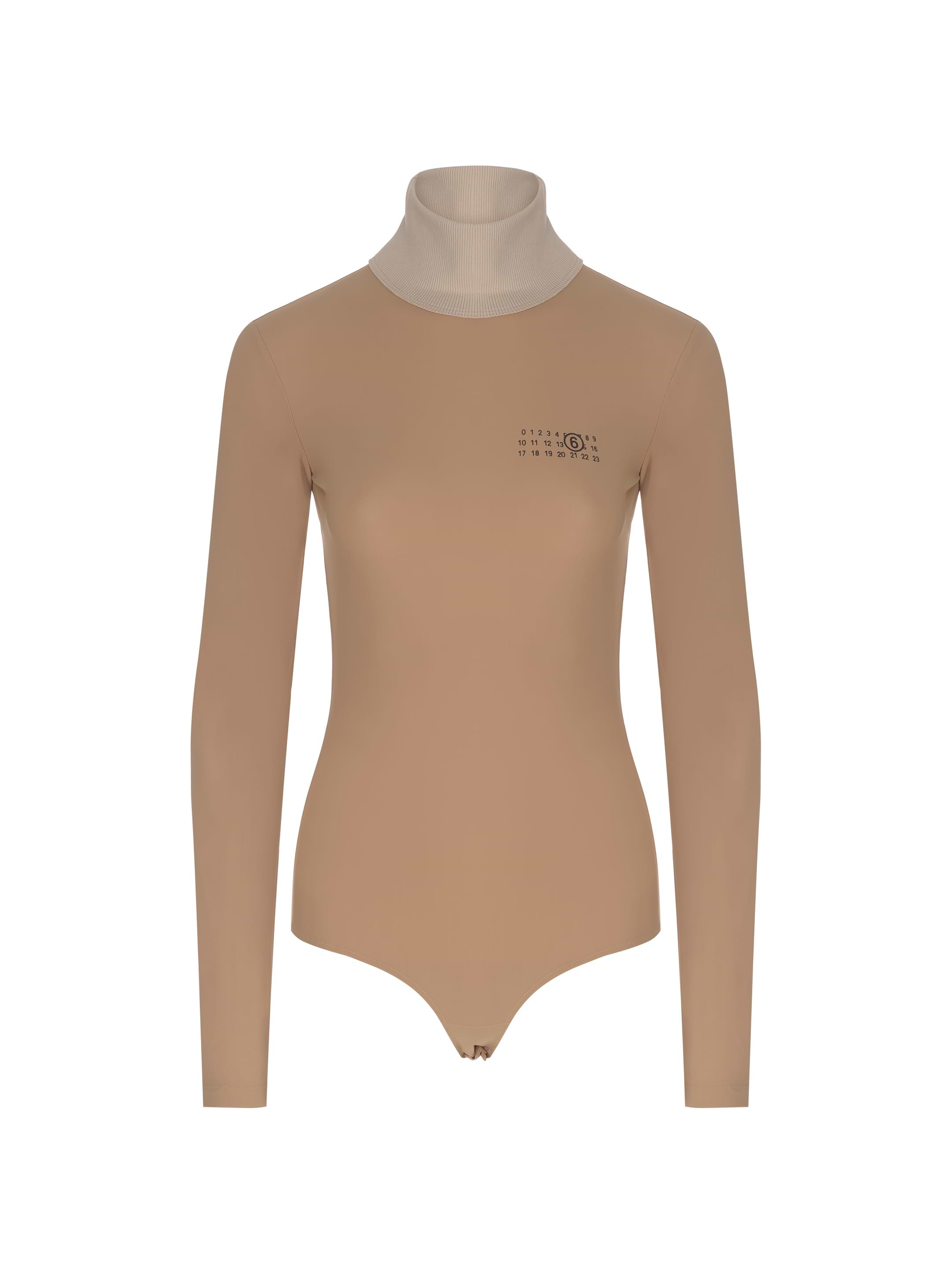 インナー・ルームウェアその他 Maison Margiela Skin pink stretch viscose bodysuit Maison Margiela MM6 Solid Color Bodycon Jumpsuit women