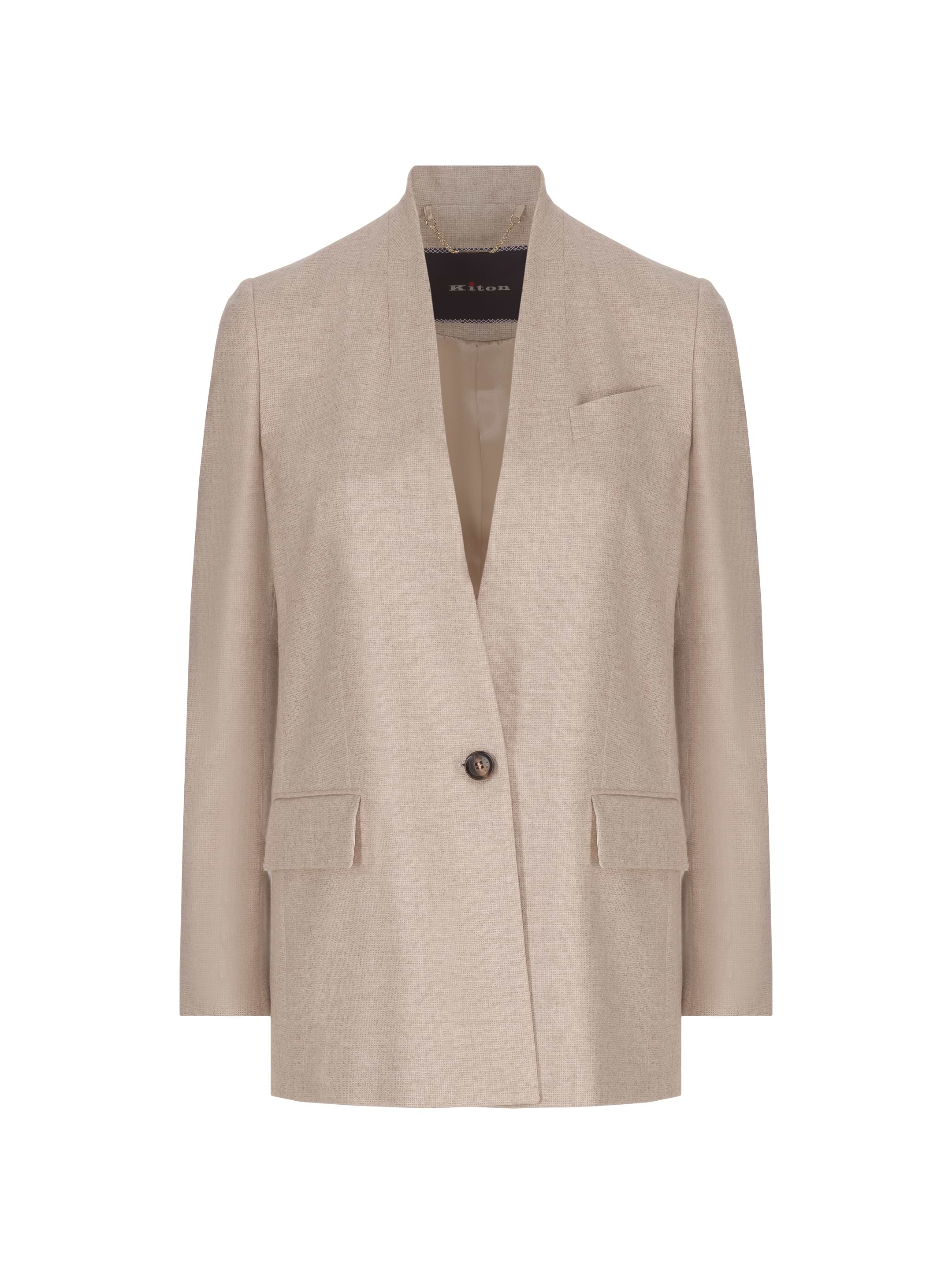 Single-breasted cashmere jacket Kiton for women - buy in the