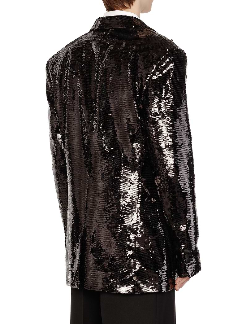 Balmain men's Single breasted jacket with sequins buy for
