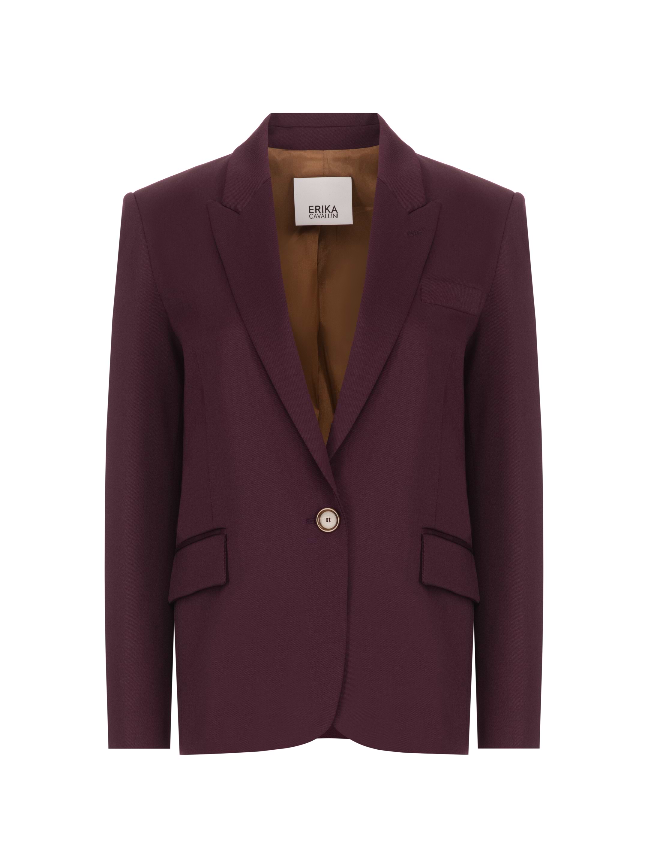 Erika Cavallini women's Woolen single-breasted blazer - buy