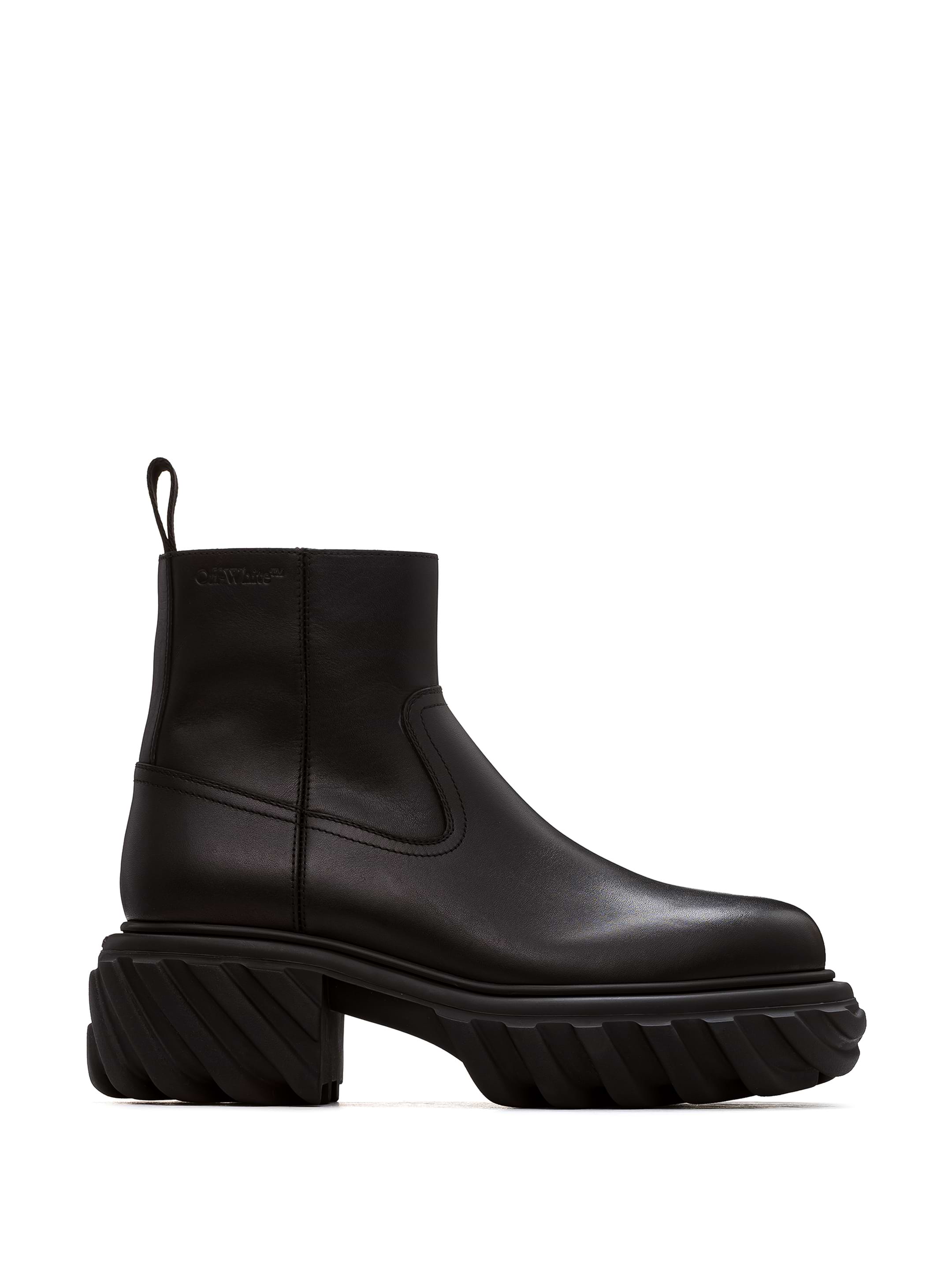 CD D-Quest Ankle Boot 40mm In Plain Black Calfskin 112933