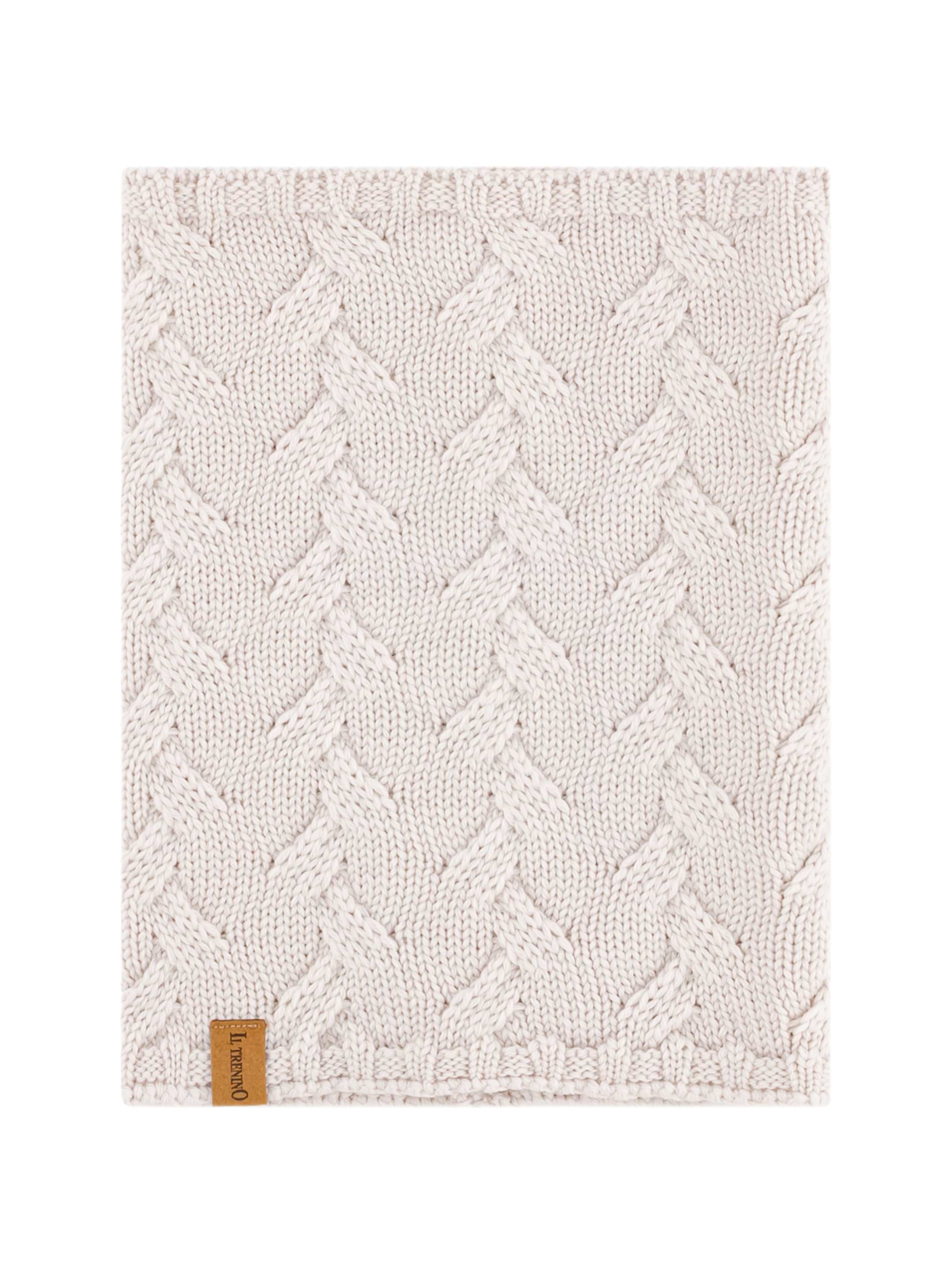 Il Trenino kids' Knitted snood scarf with logo - buy for