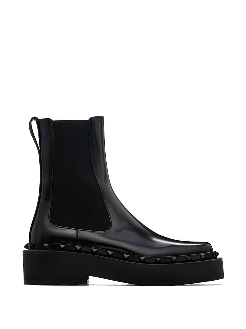 Boots Valentino Leather Chelsea Boots Womens Sale Valentino