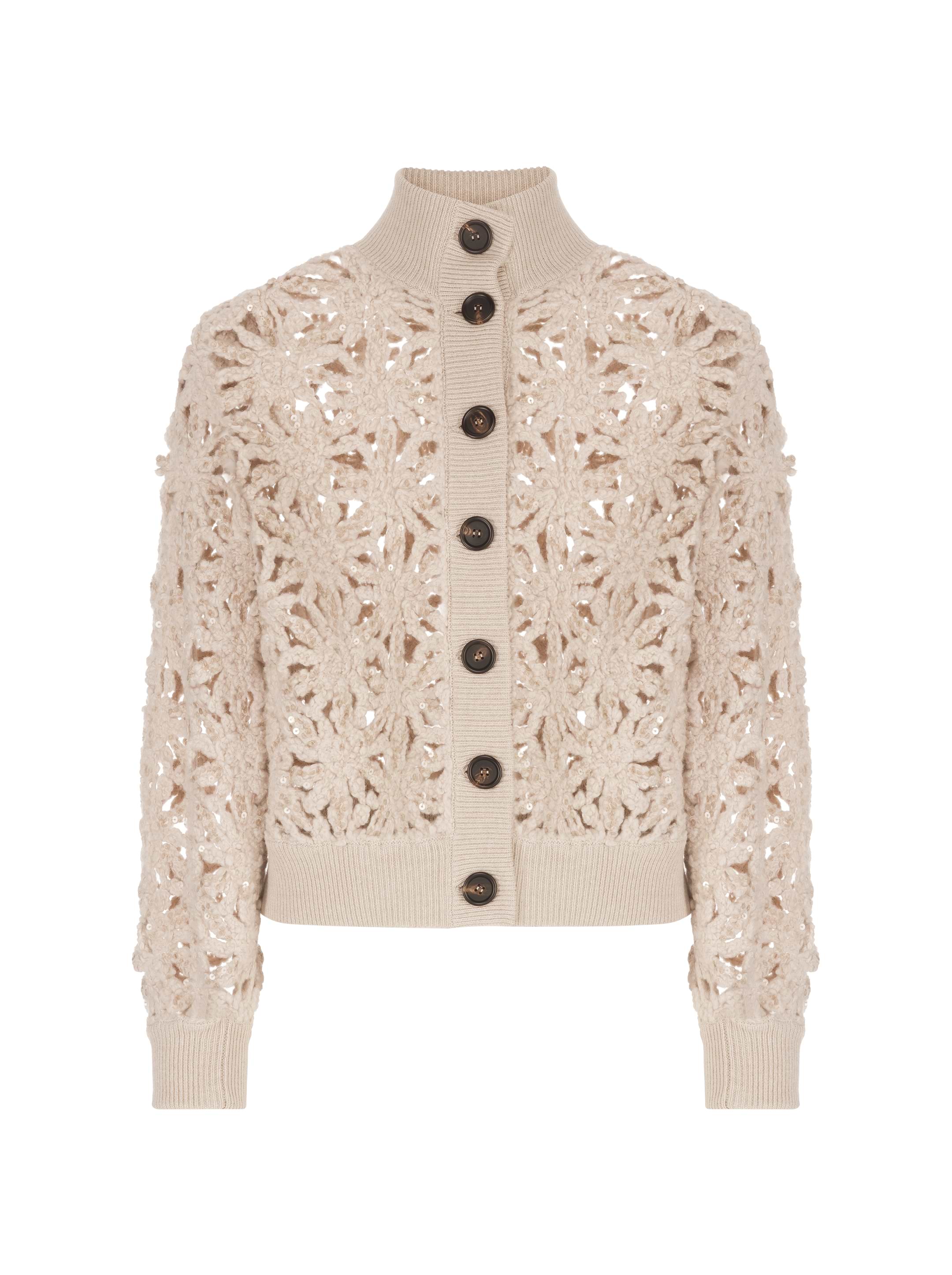 Brunello Cucinelli women's Openwork cardigan with sequins