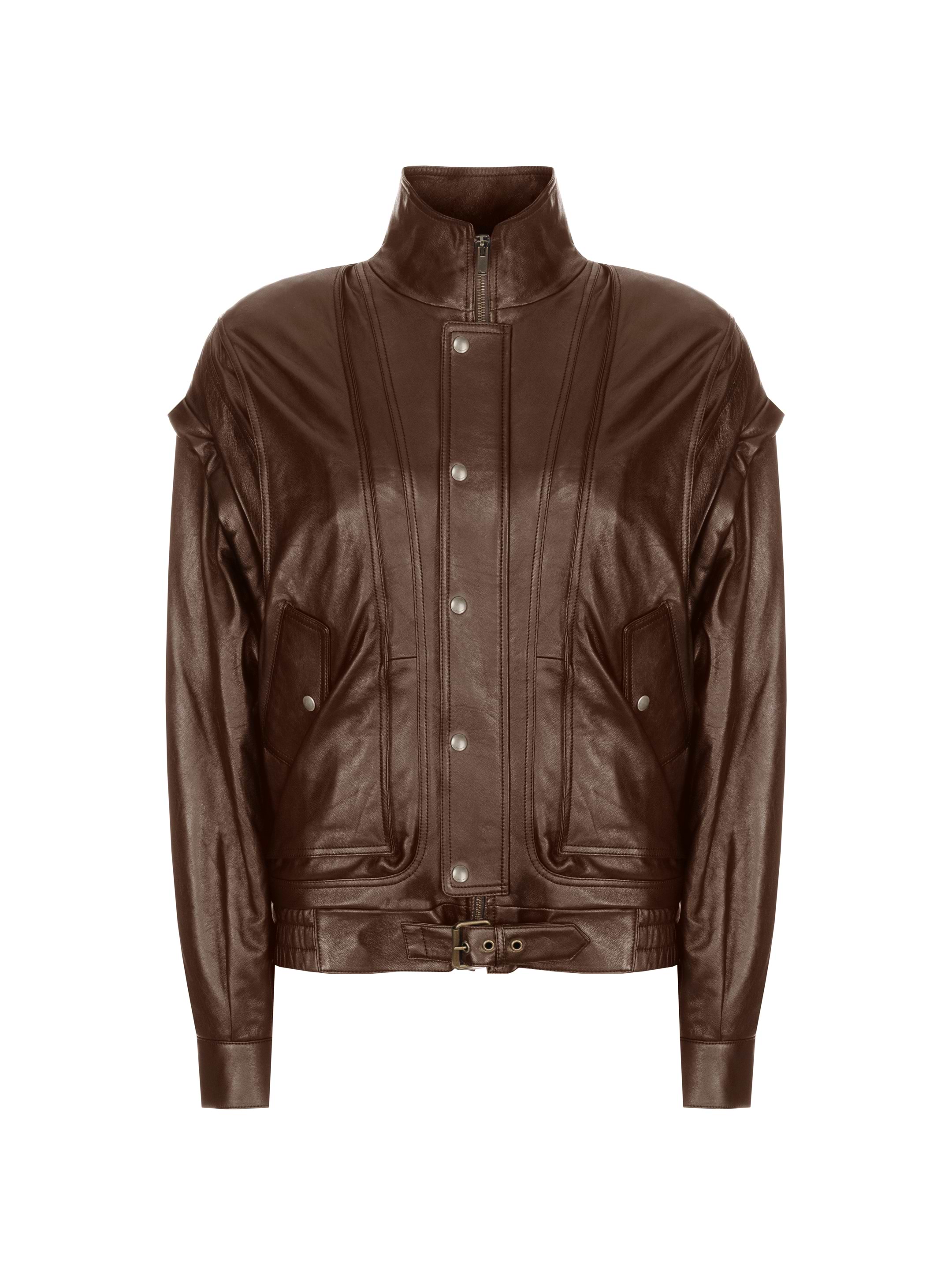 Saint Laurent women's Leather jacket-transformer - buy for