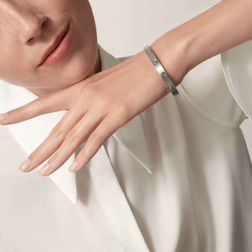 Silver Love Bangle Cartier Sterling Silver Bracelet Sterling Silver