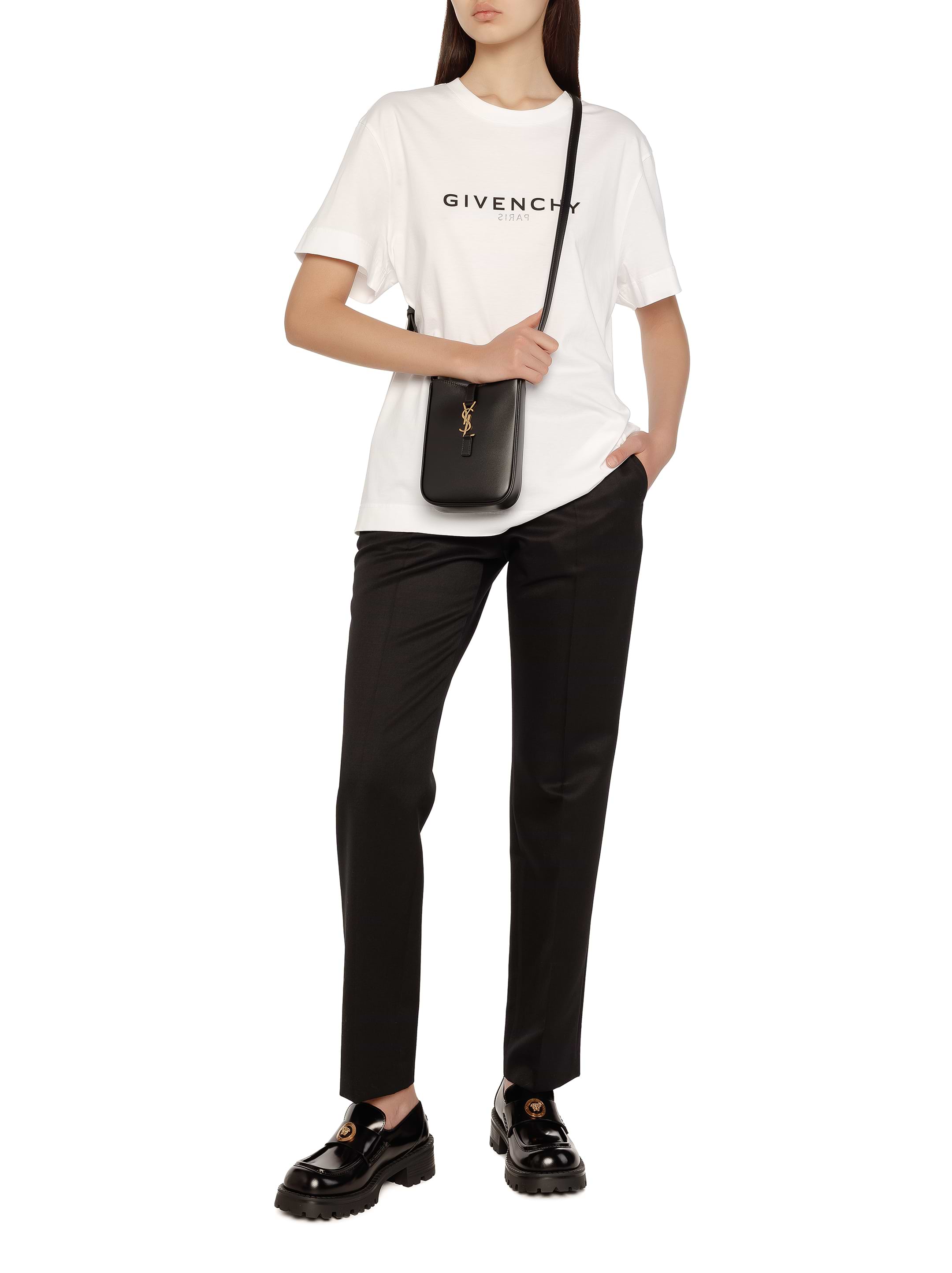 ボトムスその他 Givenchy Dark grey wool wide trousers 現地価格セール GIVENCHY(ジバンシィ) パンツ・ボトムスその他