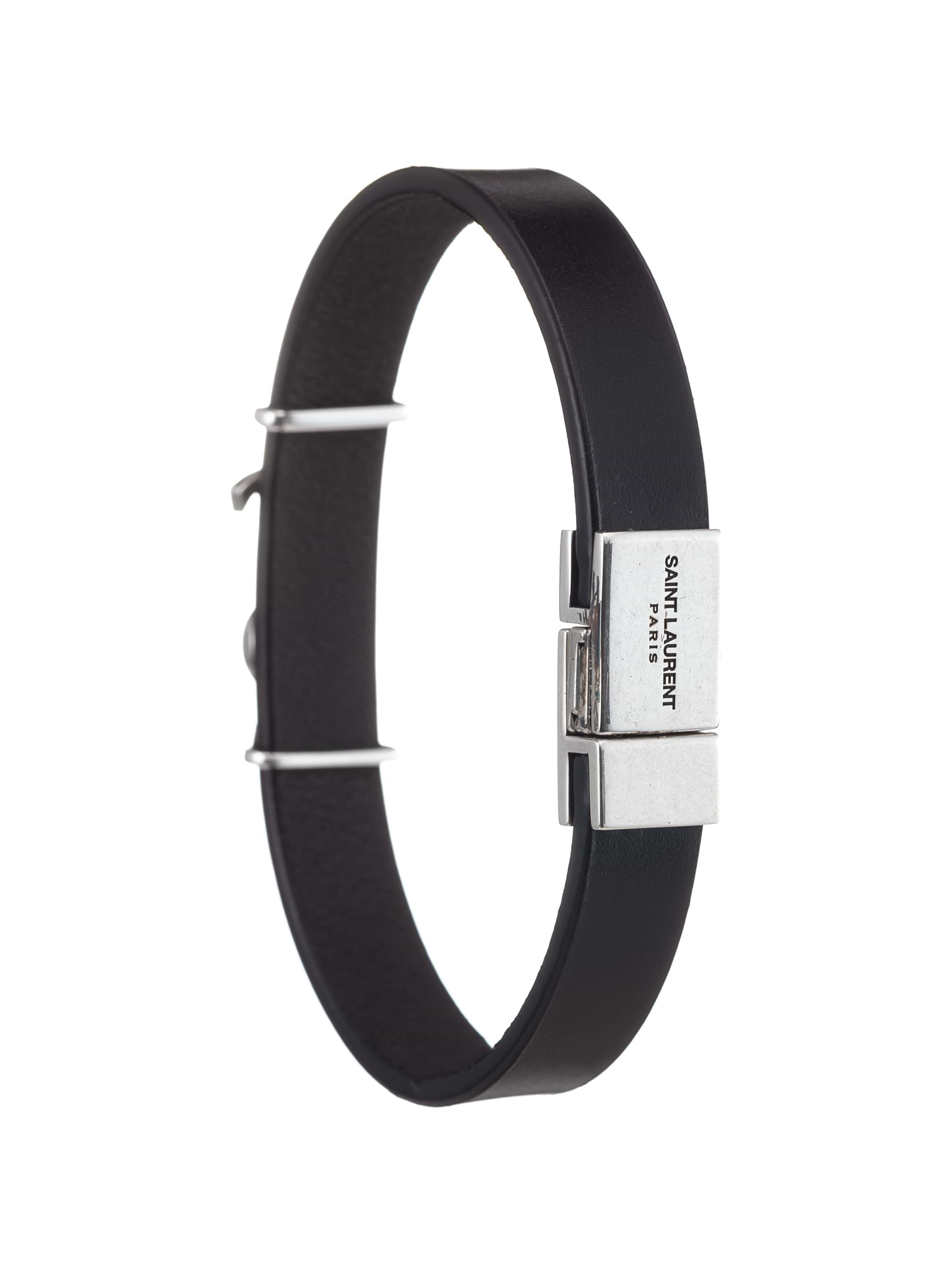 Saint Laurent women's Cassandre leather bracelet - buy for