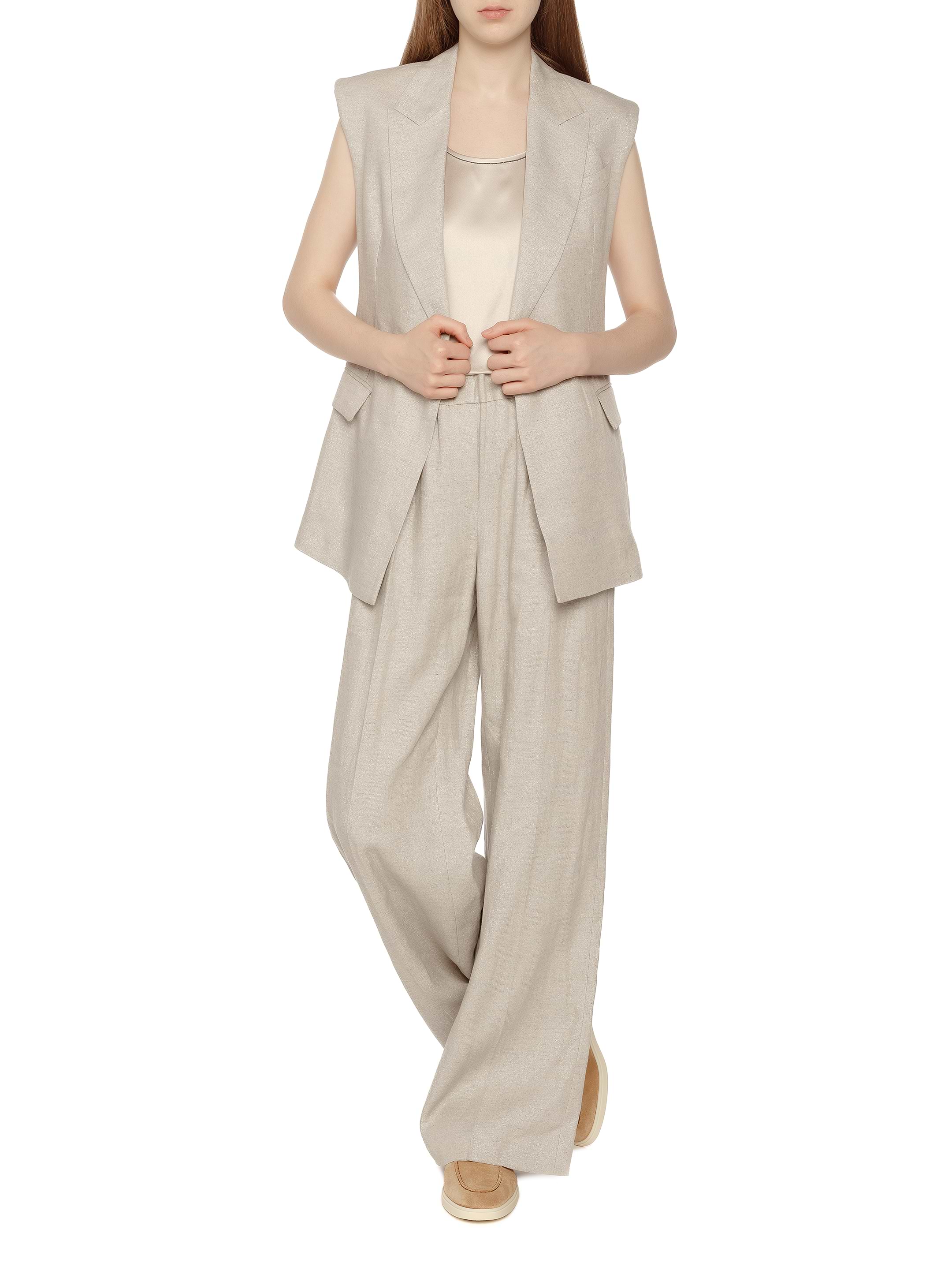 Brunello Cucinelli women's Silk top with monil chain - buy