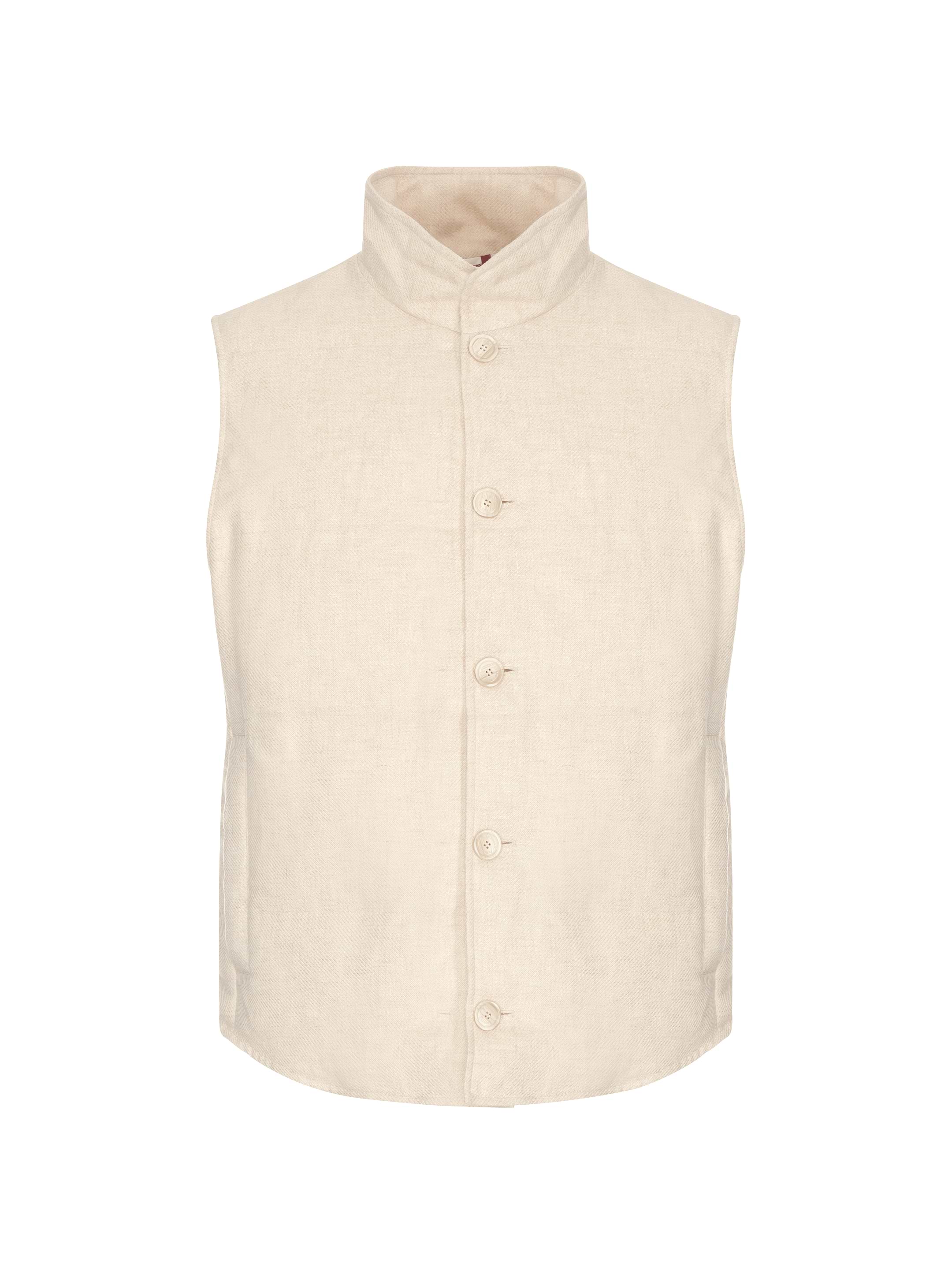 Brunello Cucinelli men's Quilted linen vest - buy for 881720