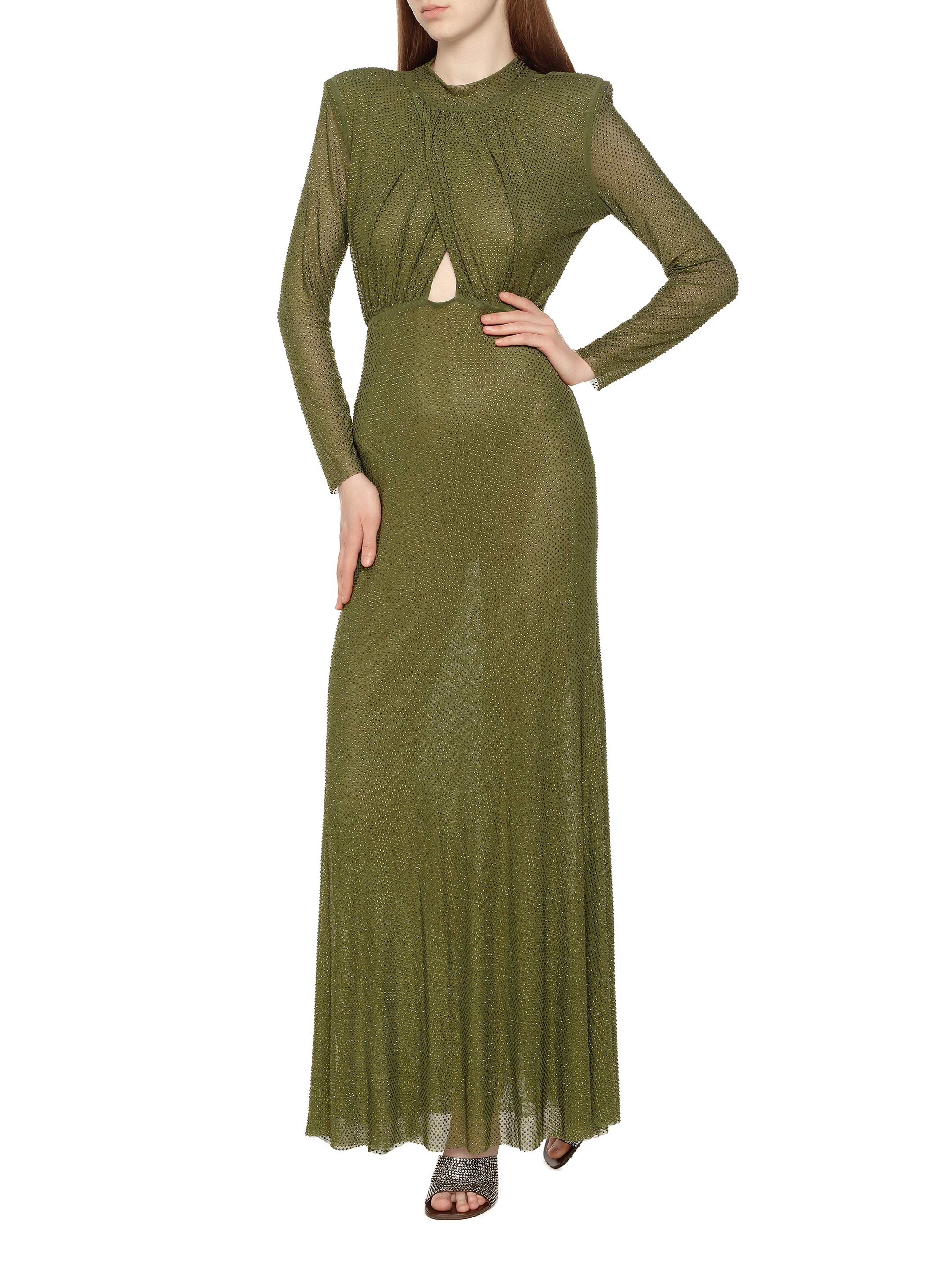Self-Portrait women's Maxi dress with rhinestones - buy for