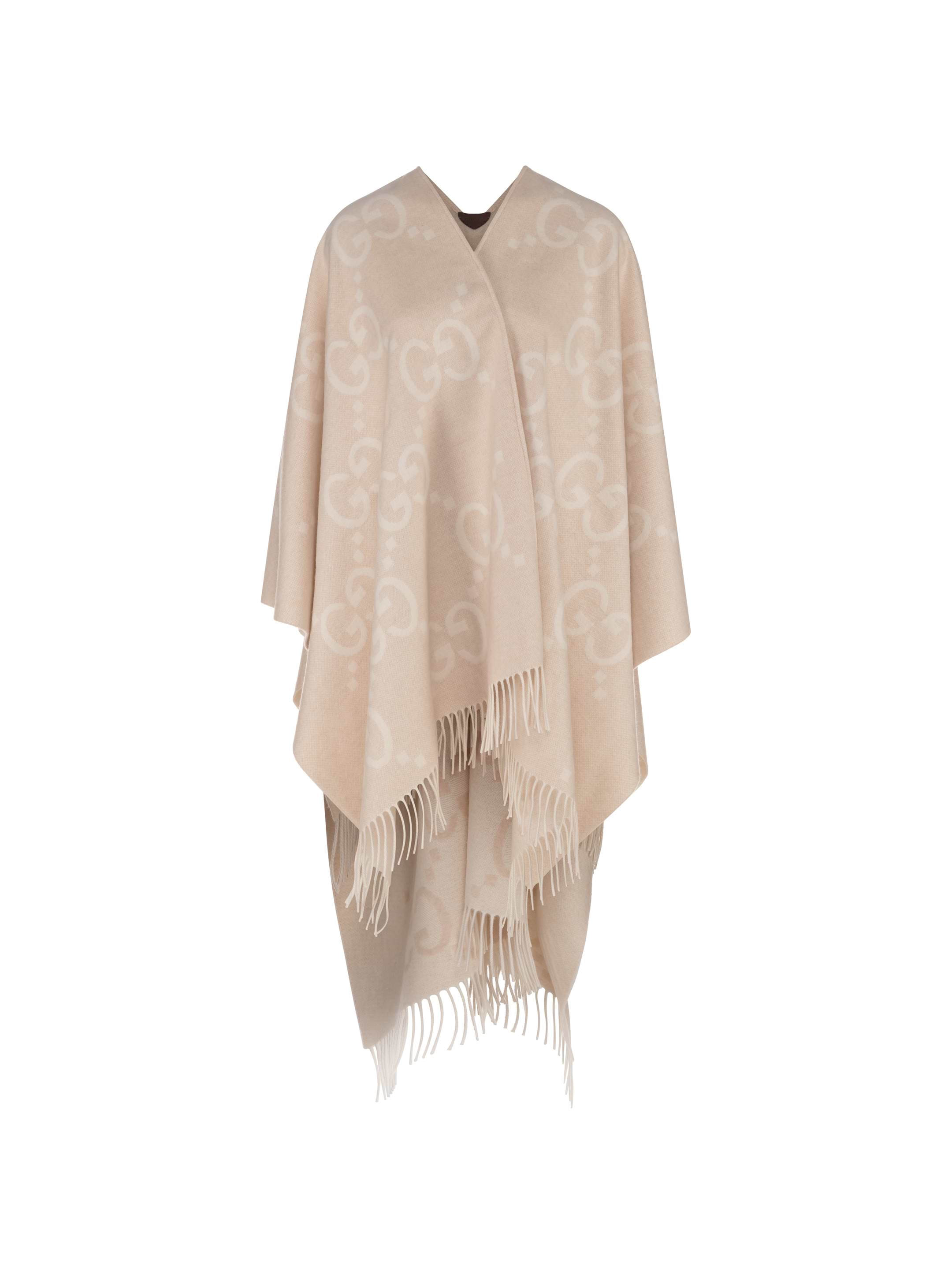 ポンチョ・ケープ Gucci Reversible Jumbo Gg Cashmere Cape 774308_4GABX_1360_004_100_0000