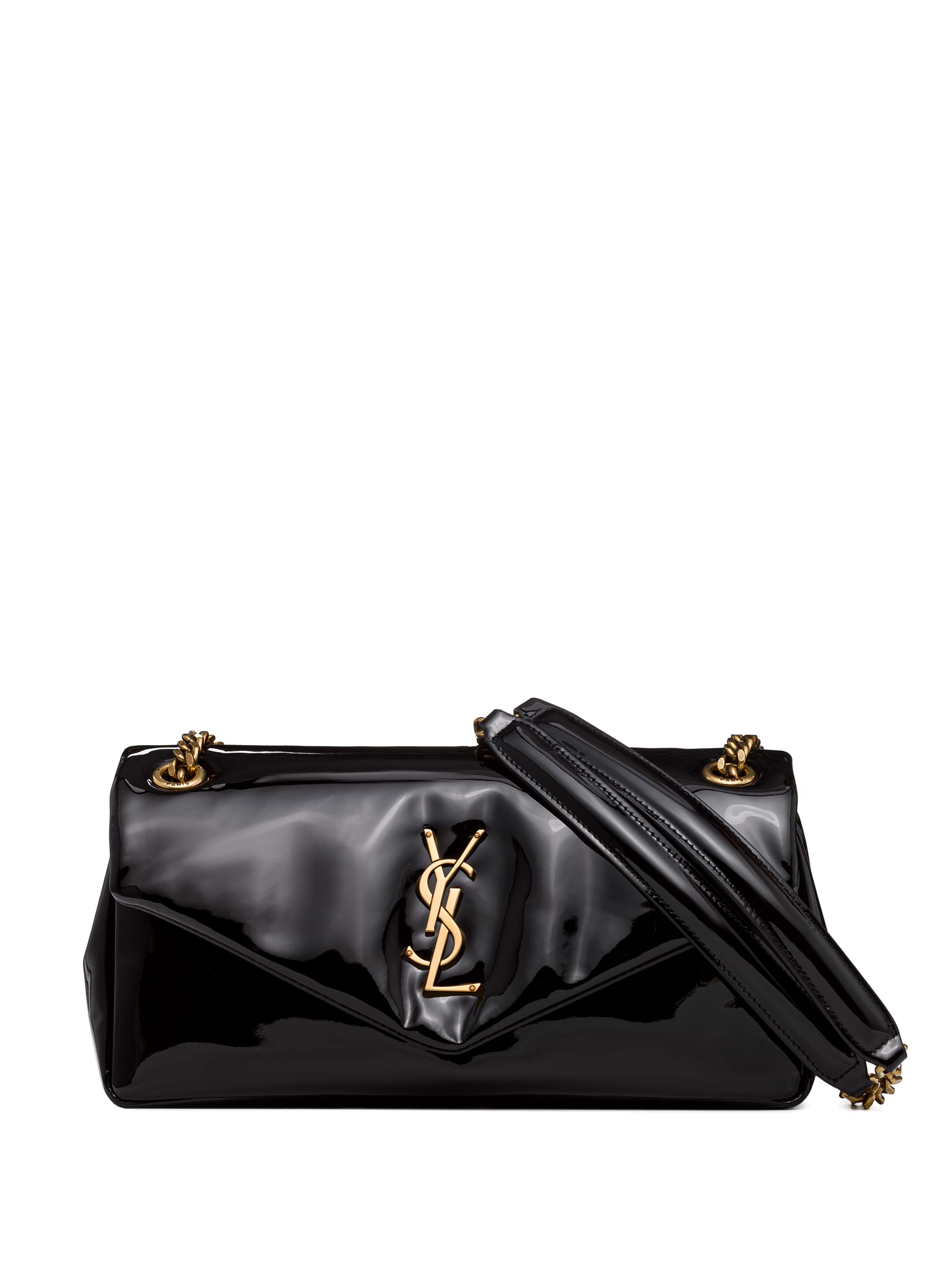 【関税&送料込】Saint Laurent Black Leather Big Calypso Shou Saint Laurent women's Calypso shoulder bag - buy for 1363500