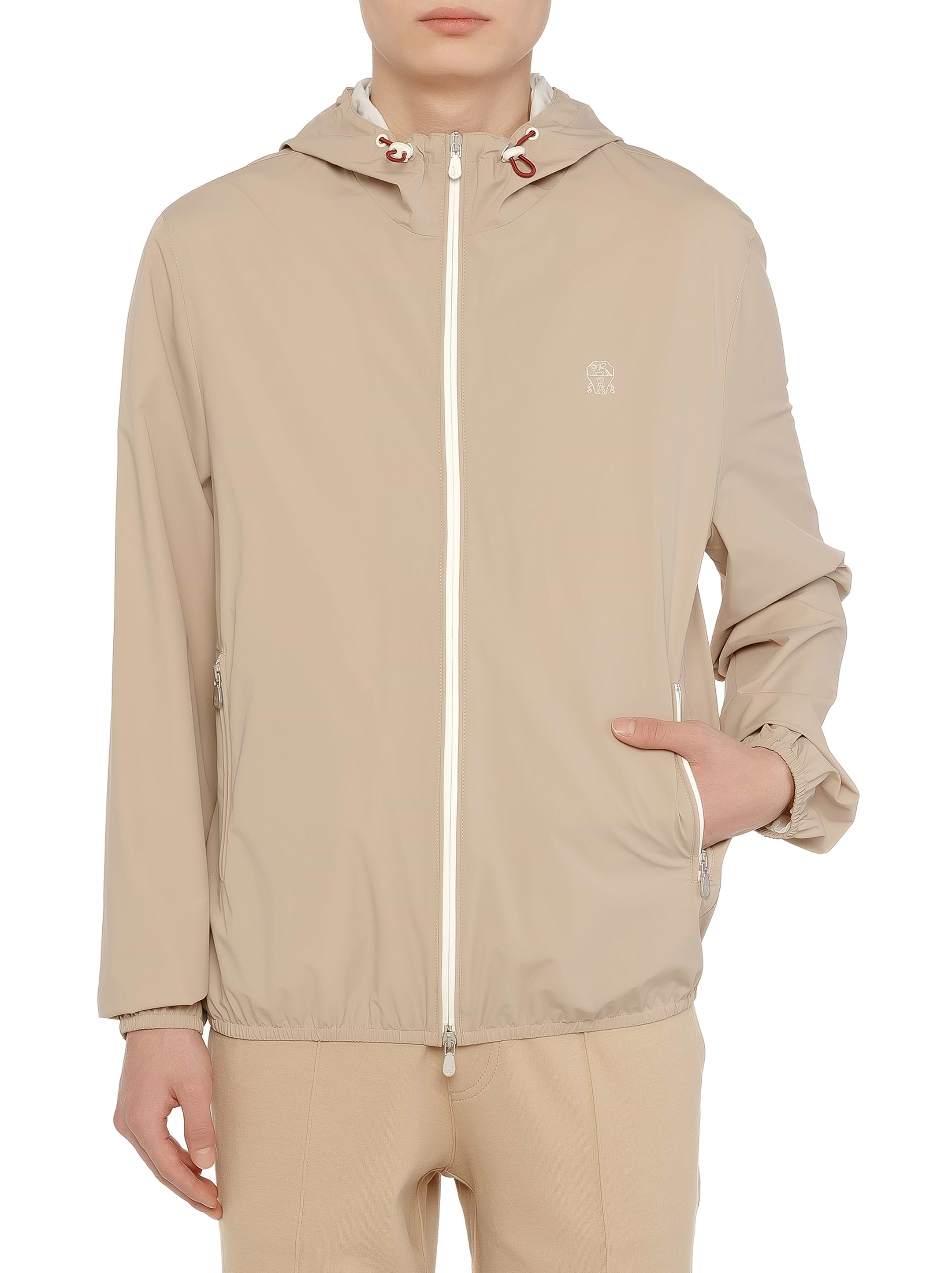 Brunello Cucinelli men's Logo windbreaker - buy for 755760