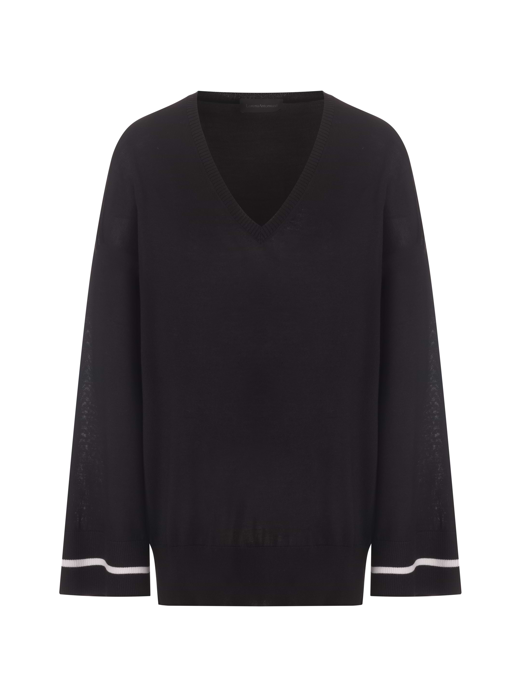Lorena Antoniazzi こげ茶　セーター　size44 L〜XL Lorena Antoniazzi women's Oversize woollen pullover - buy