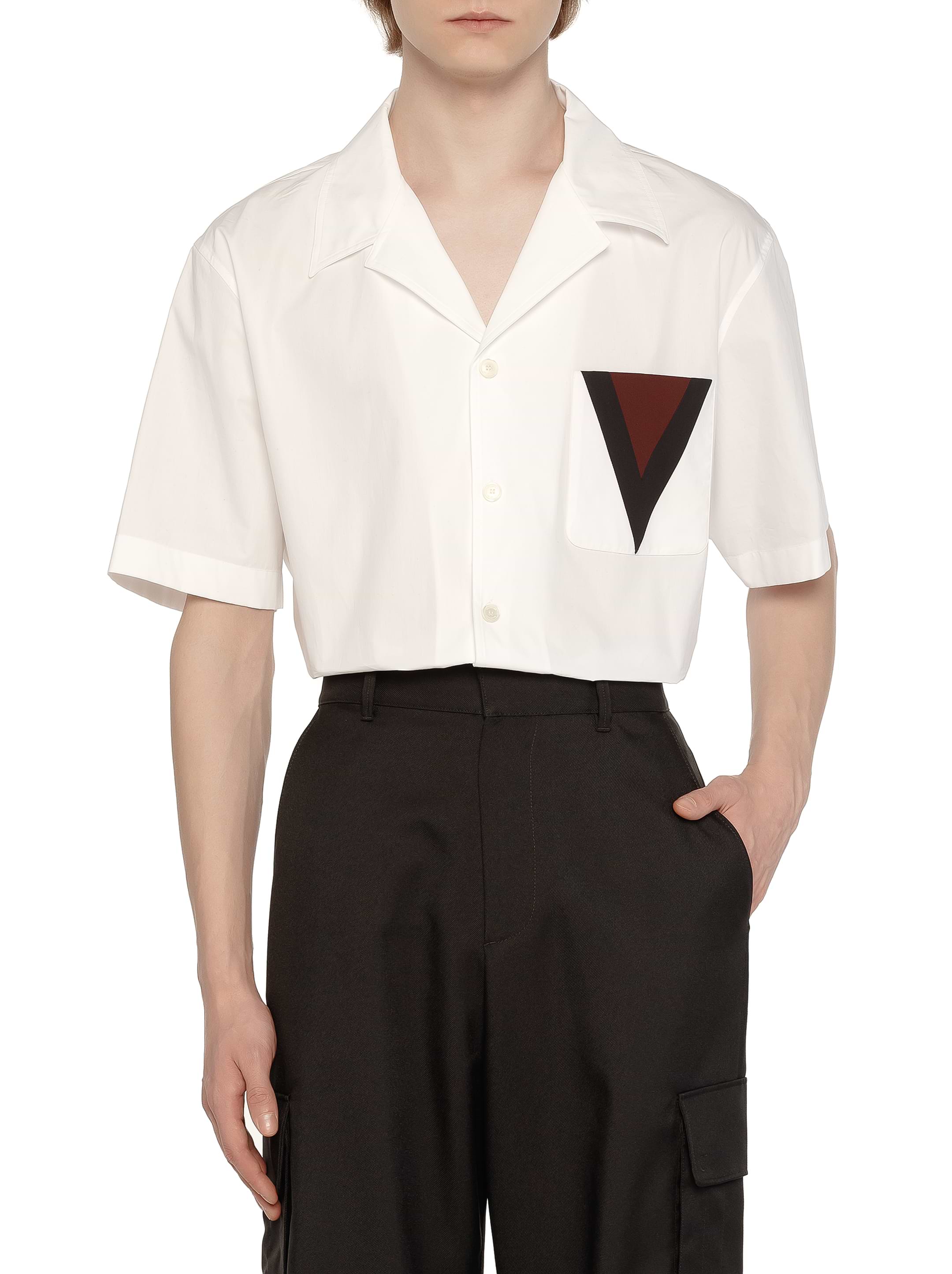 Valentino Garavani men's Cotton shirt with logo - buy for