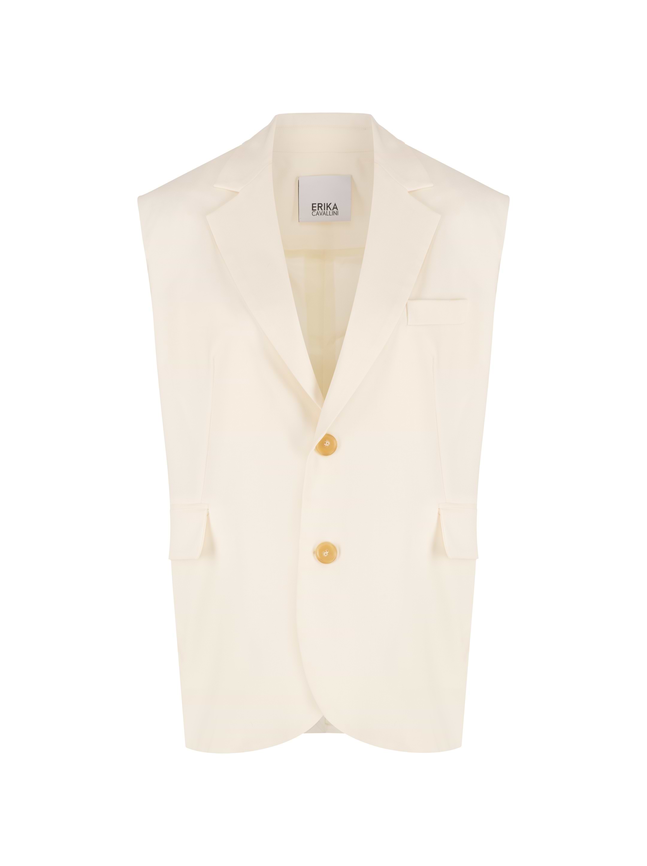 アウターその他 JIL SANDER Woman Waistcoat White J01AF0108J65306 280 Medium Fill Down vest JIL SANDER | Blondie Shop