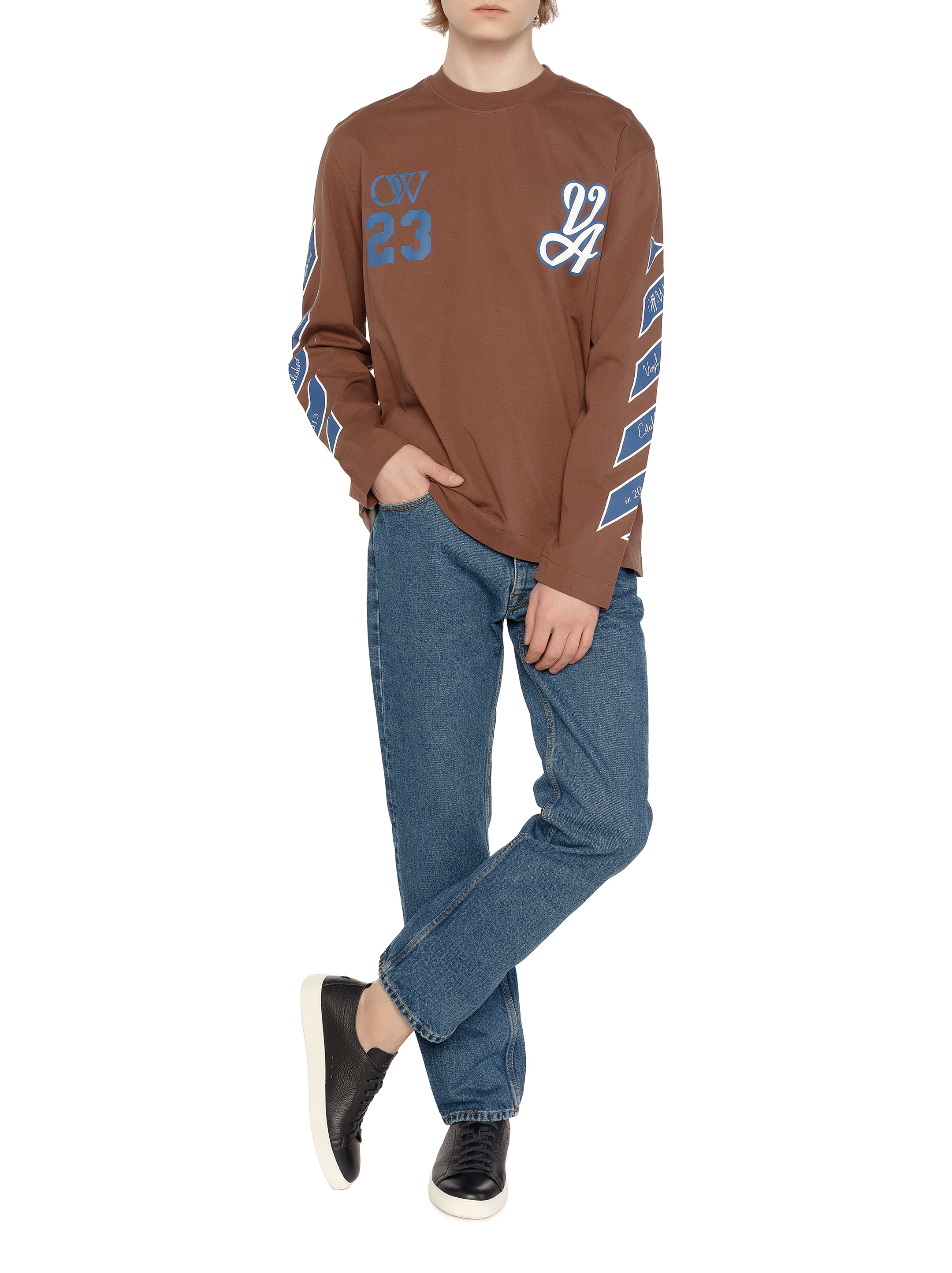 “Off-White” Varsity プリントTシャツ Brown Off-White” Varsity プリントTシャツ Brown brown-off-white