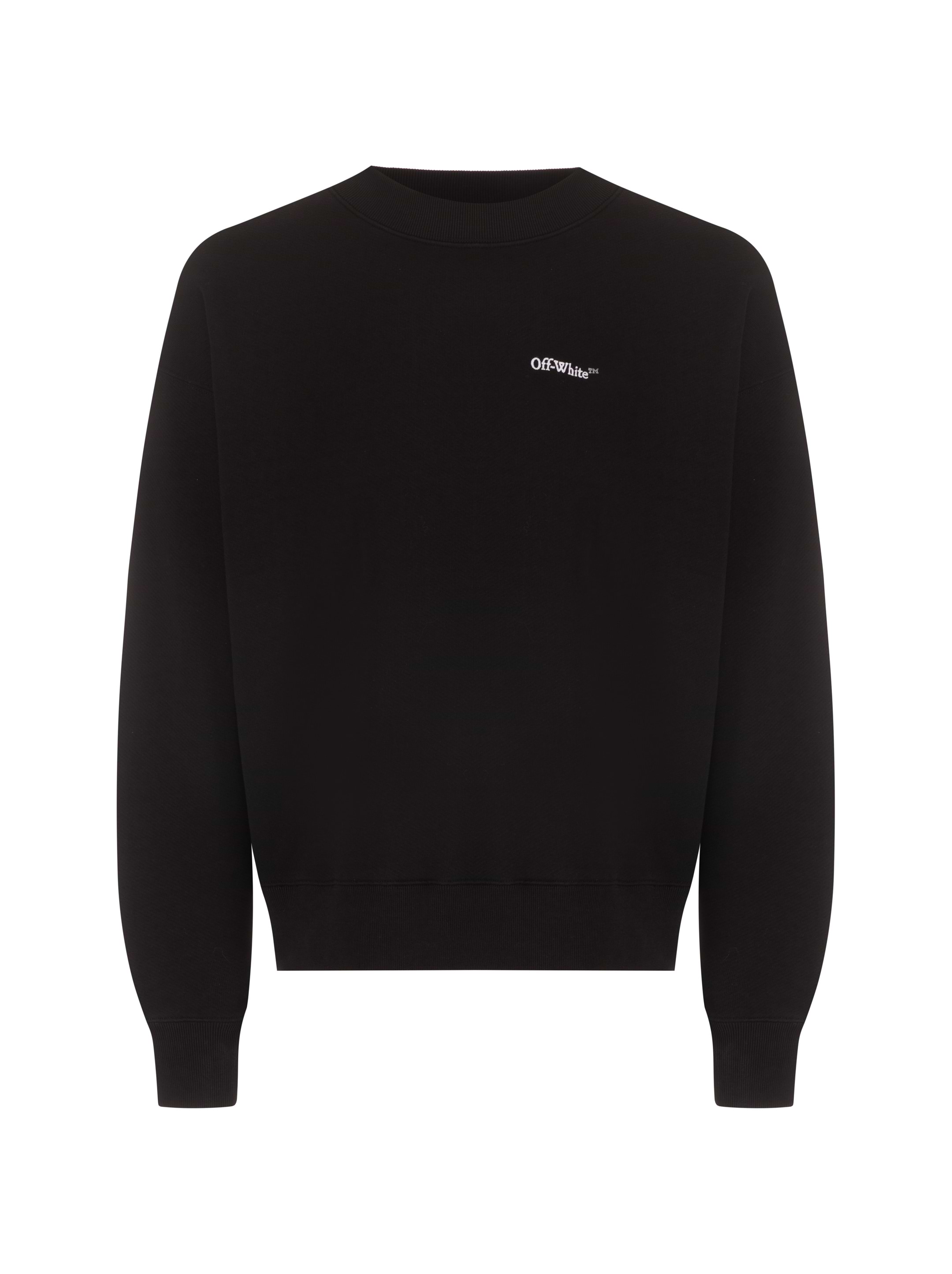 【関税込・国内発送】Off-White Cotton Logo Sweatshirt Off-White 23 Logo Skate Cotton Sweatshirt | Black | FARFETCH