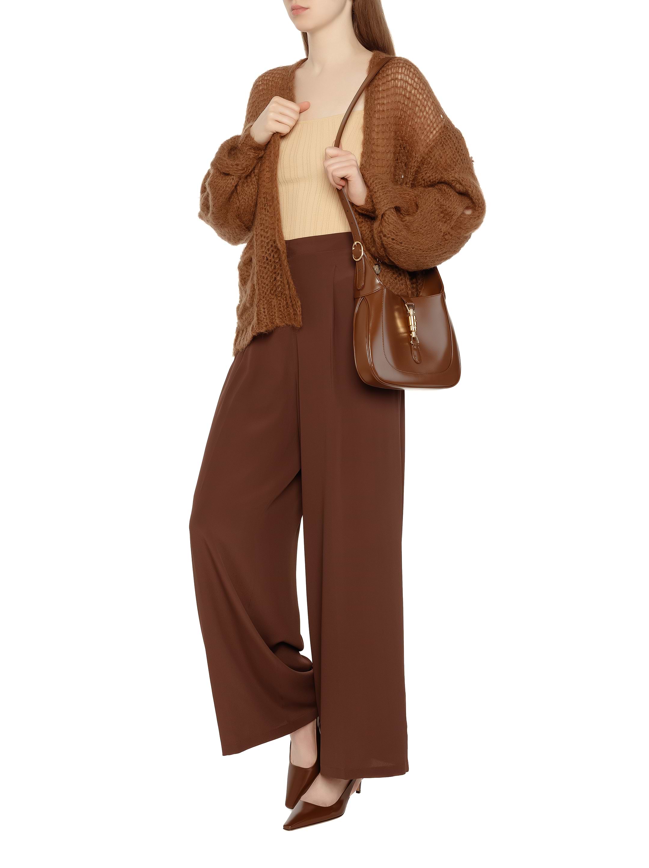 サンダル・ミュール Gianvito Rossi LINDSAY PONY SLING BACK (G95413 55RIC BROWN) Lindsay 55 leather sandals in brown - Gianvito Rossi | Mytheresa