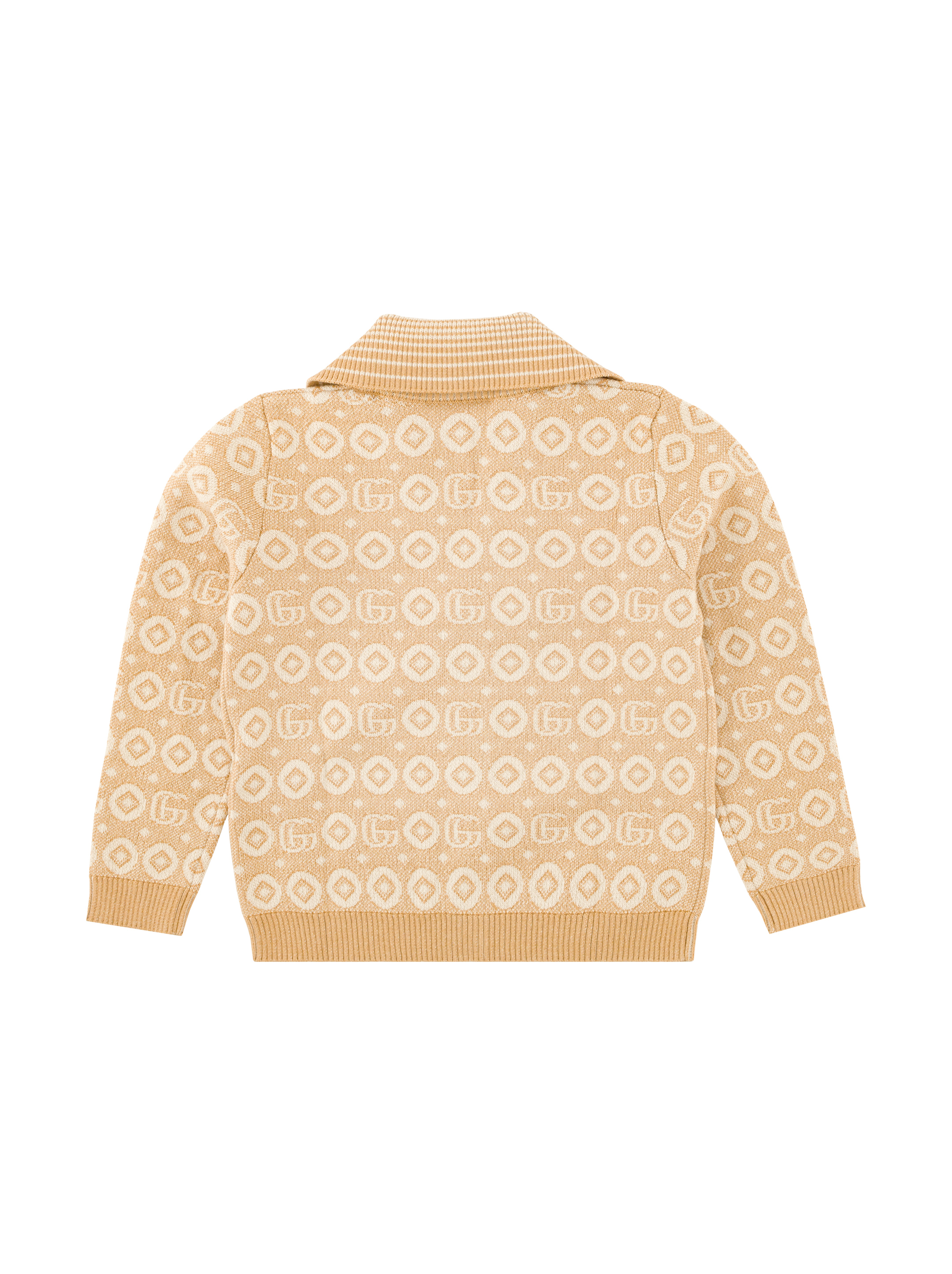 PUZZLE LOGO KNIT (TGA-MN06) color： BEIGE PUZZLE LOGO KNIT (TGA-MN06) color： BEIGE PUZZLE LOGO KNIT