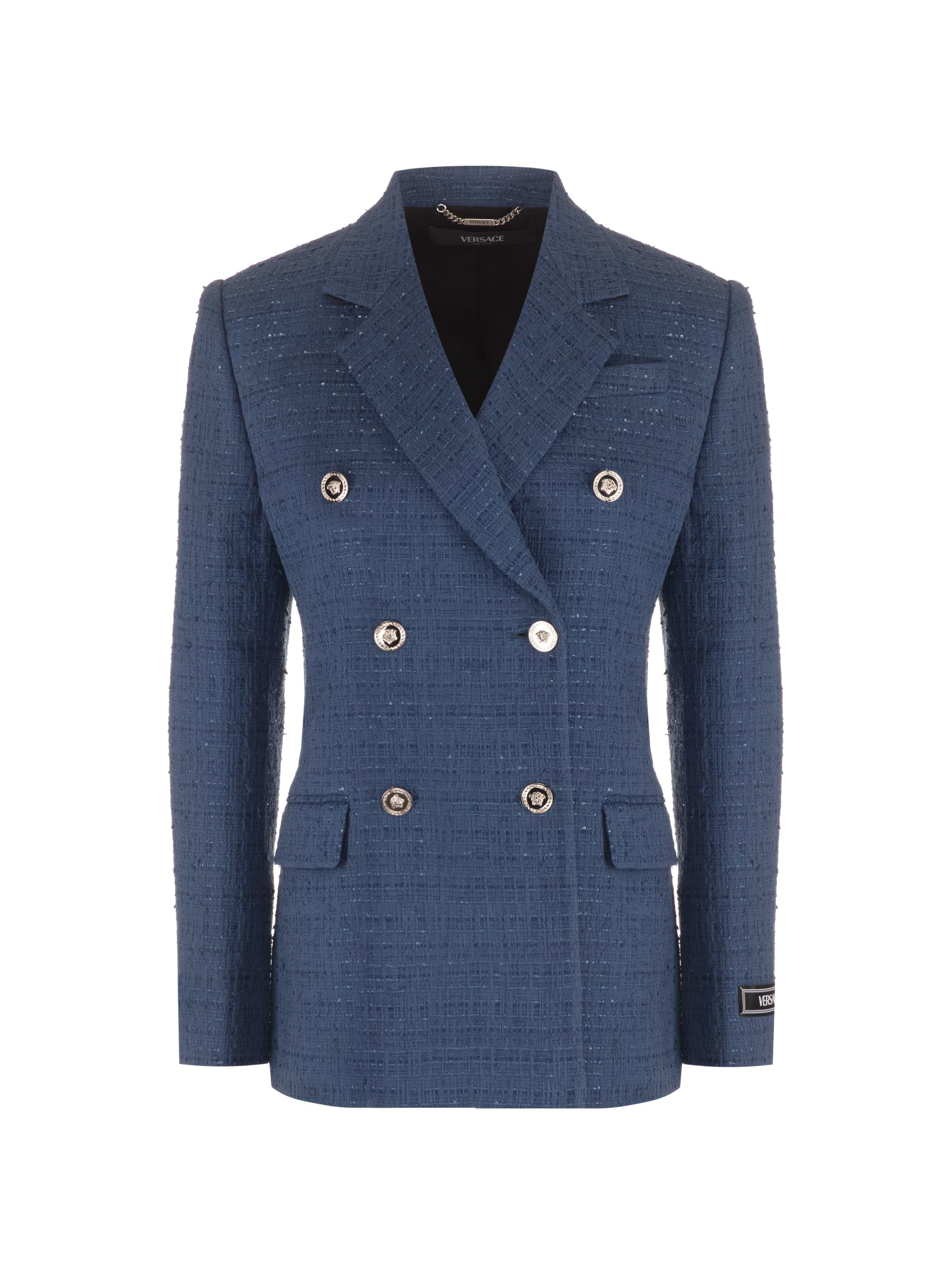 Tweed double-breasted blazer Versace for women - buy in the