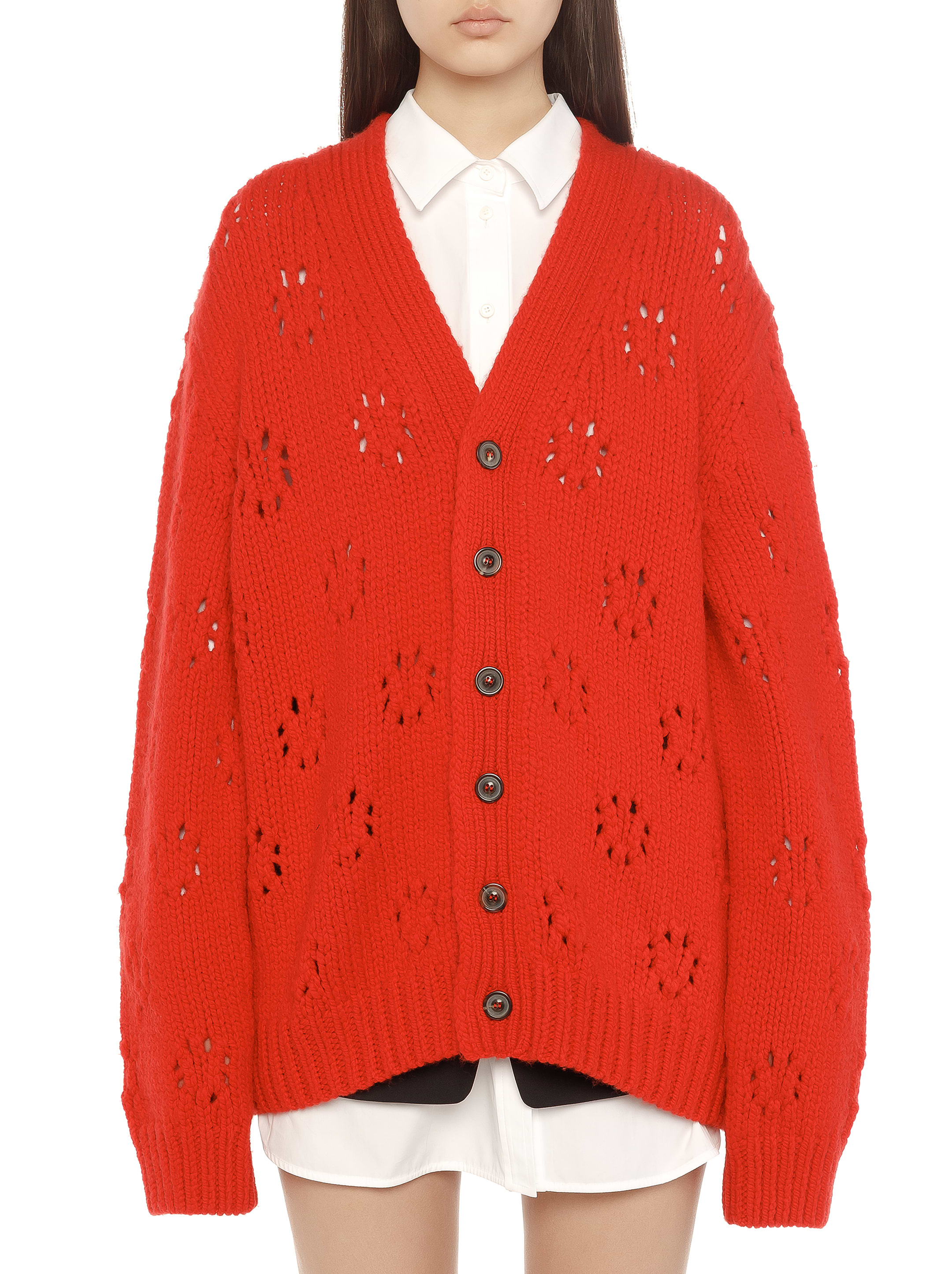 Maison Margiela women's Oversized knit cardigan - buy for