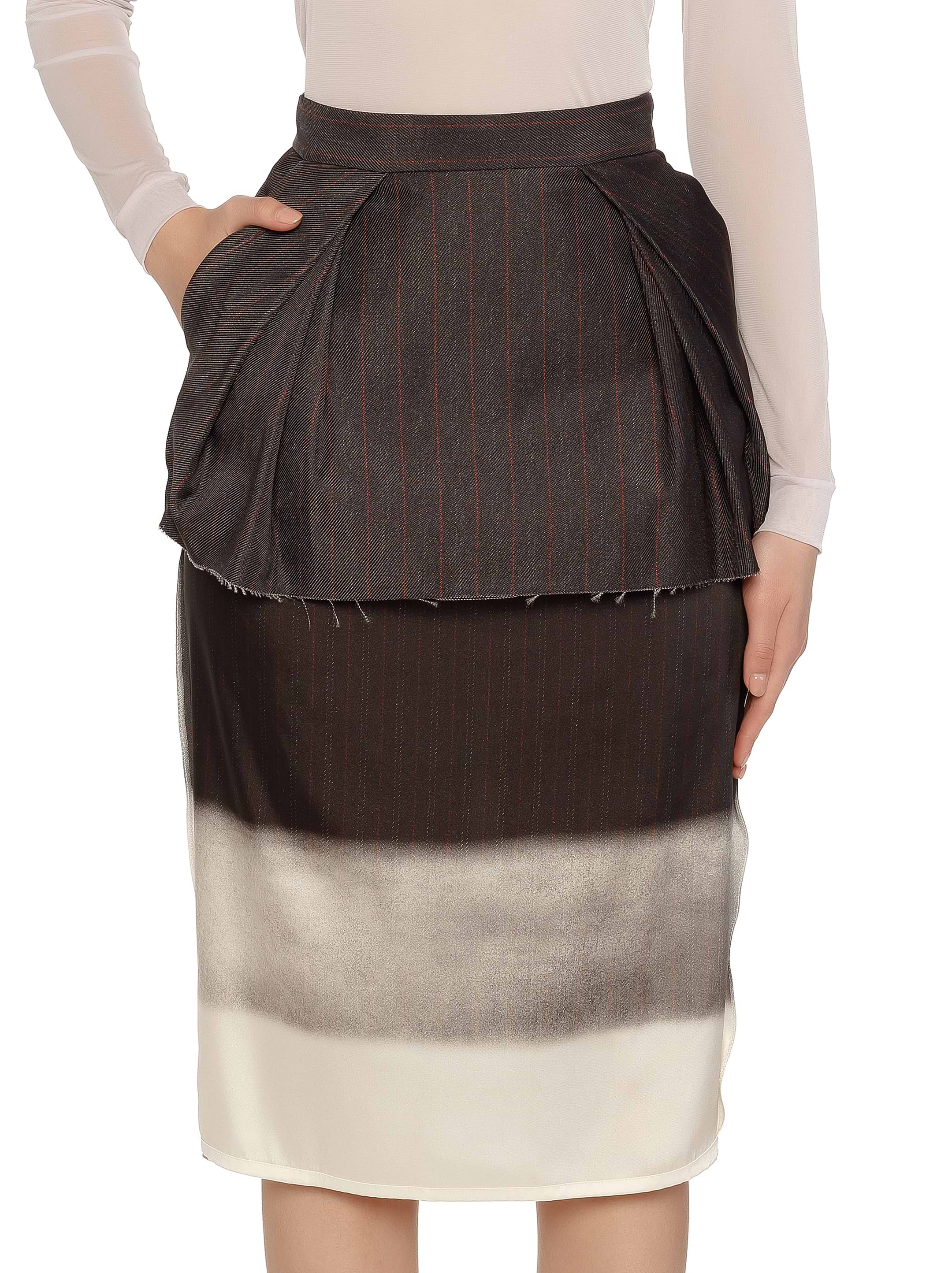 Maison Margiela women's Combined skirt with print - buy for