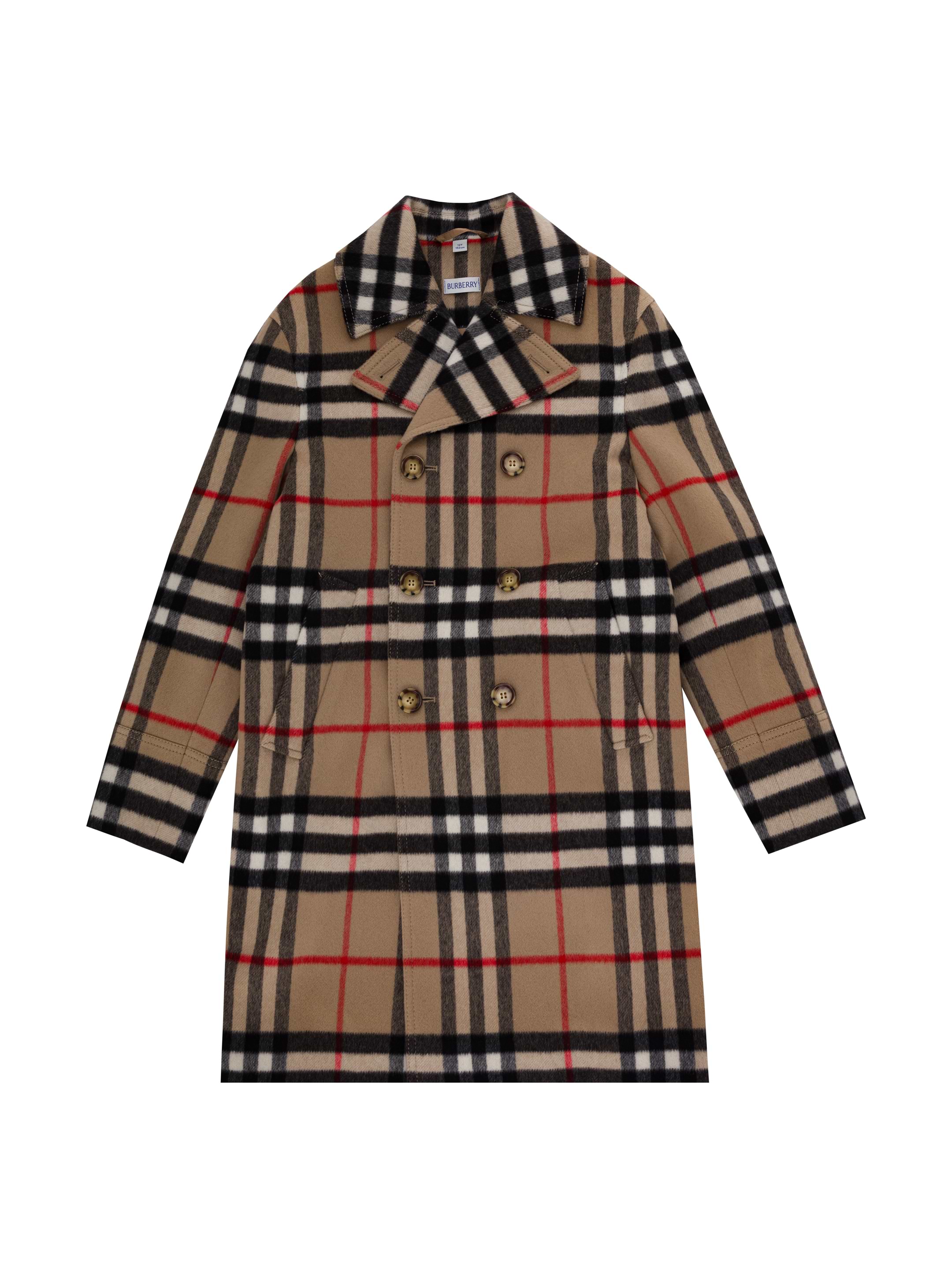 Vintage Check double-breasted coat Burberry for kids - buy