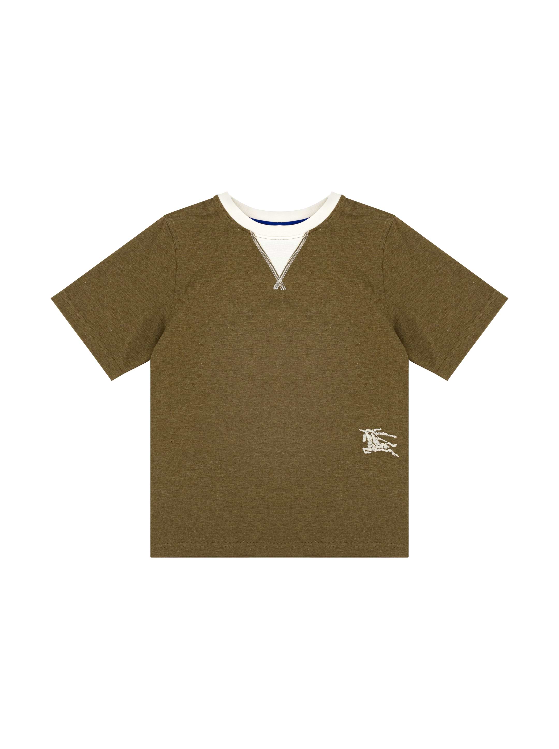 【BURBERRY】T-SHIRT Burberry Mens Logo T-shirt Small in Gray Authentic | eBay
