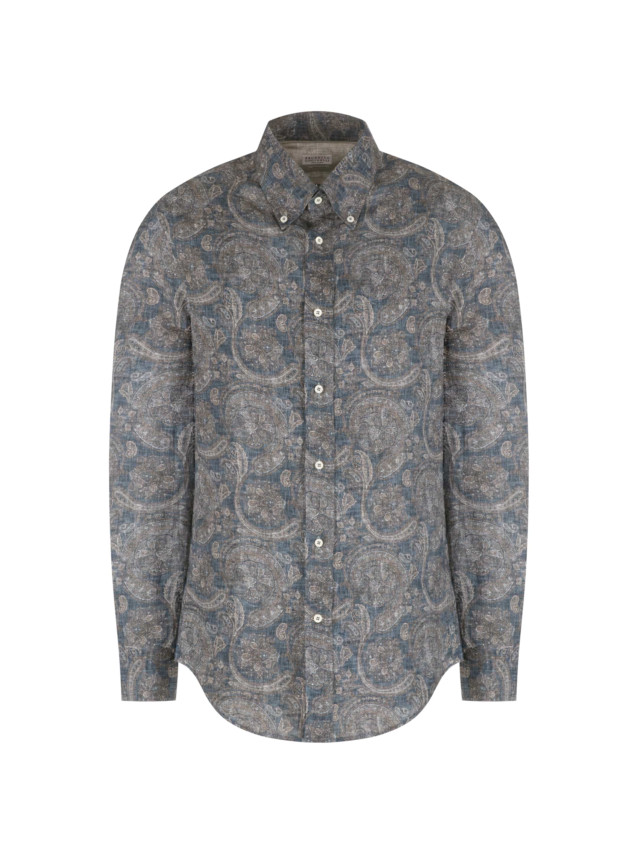 BRUNELLO CUCINELLI ネイビー半袖シャツ XS Shop Brunello Cucinelli shirts for men online | BRAUN Hamburg