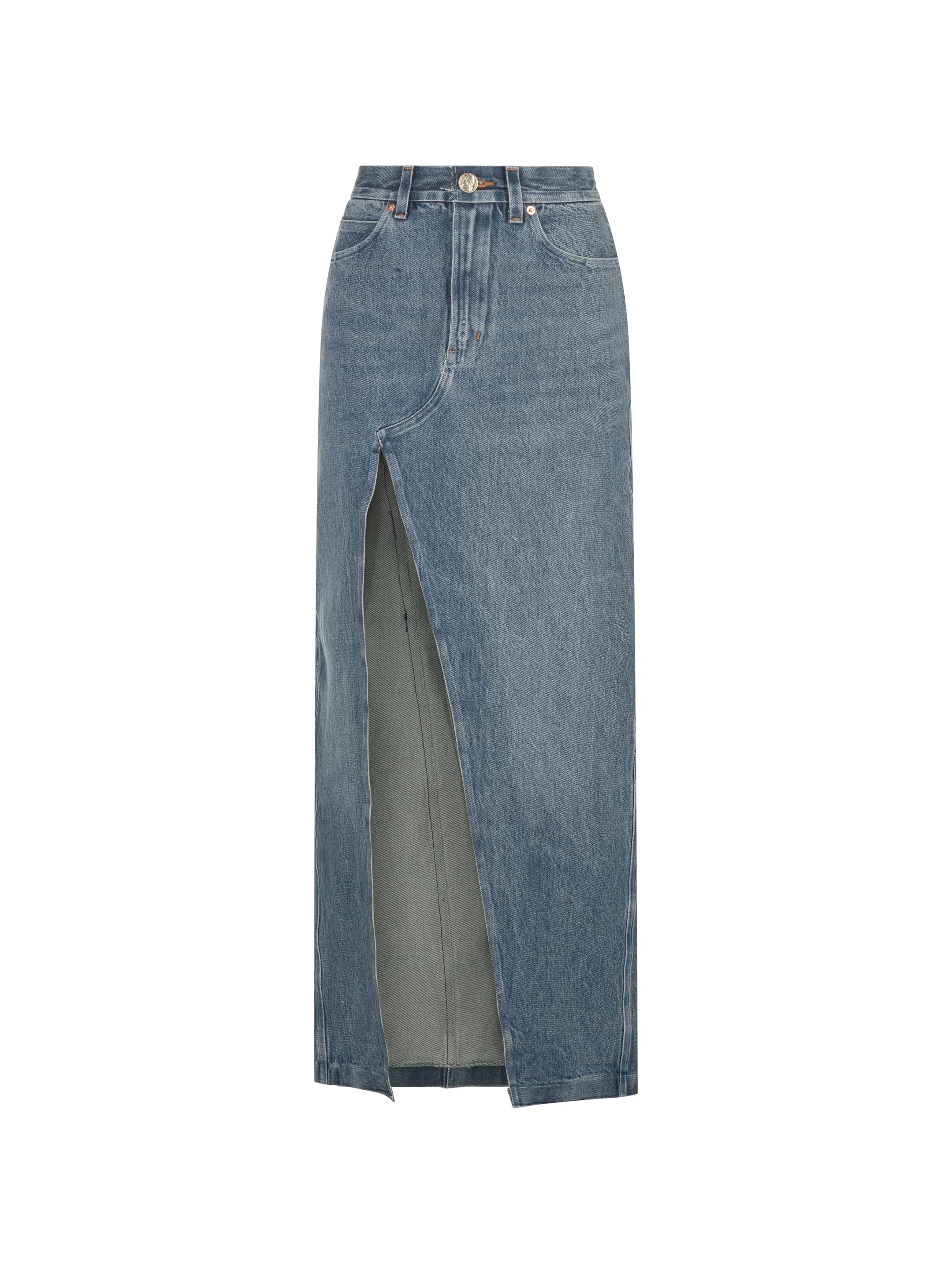 今季新品アパルトモン☆BLEACH DENIM SKIRT☆34サイズ Alexander Wang women's Denim skirt with slit - buy for