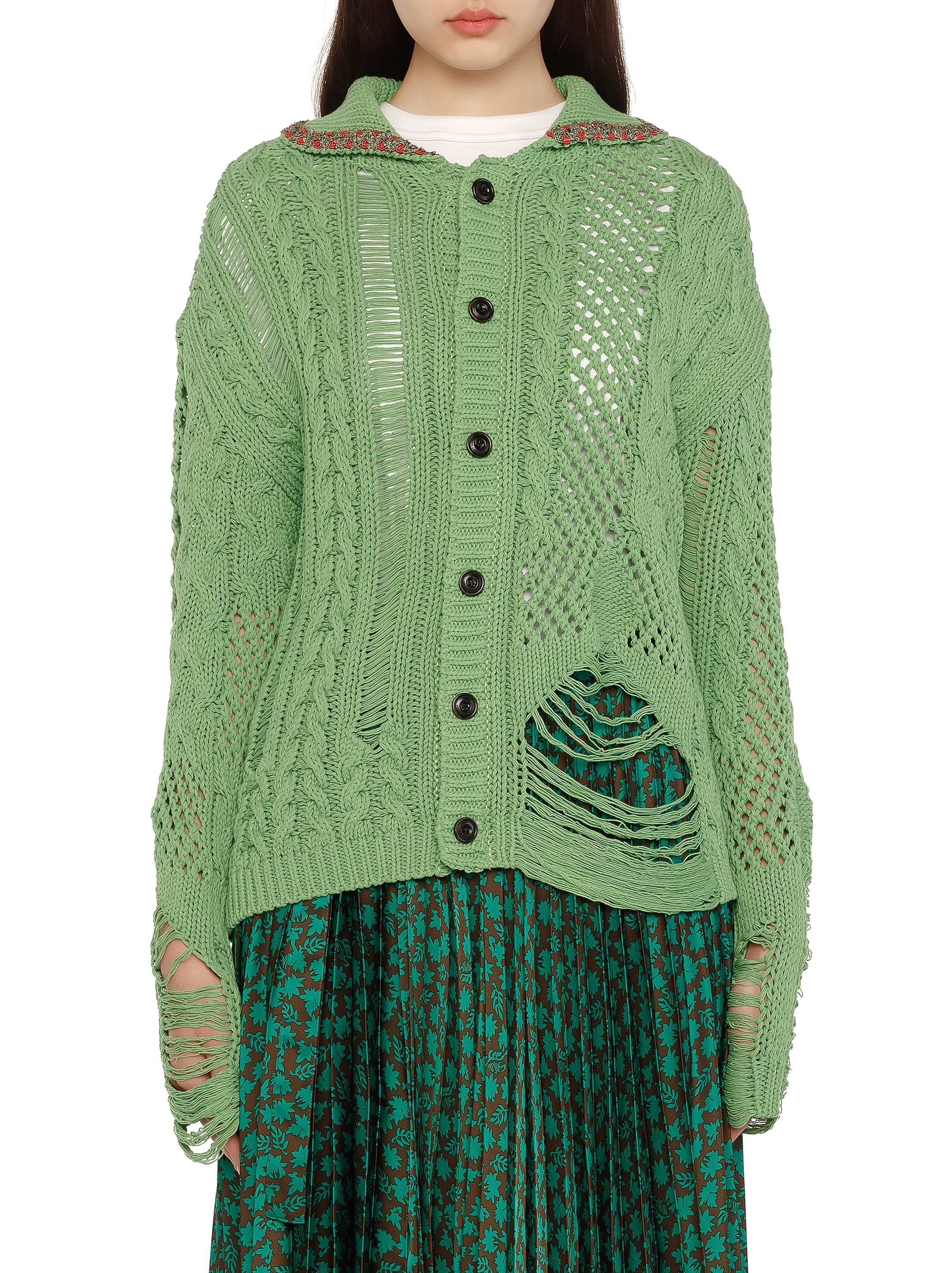 Andersson Bell women's Knitted cardigan with a torn effect