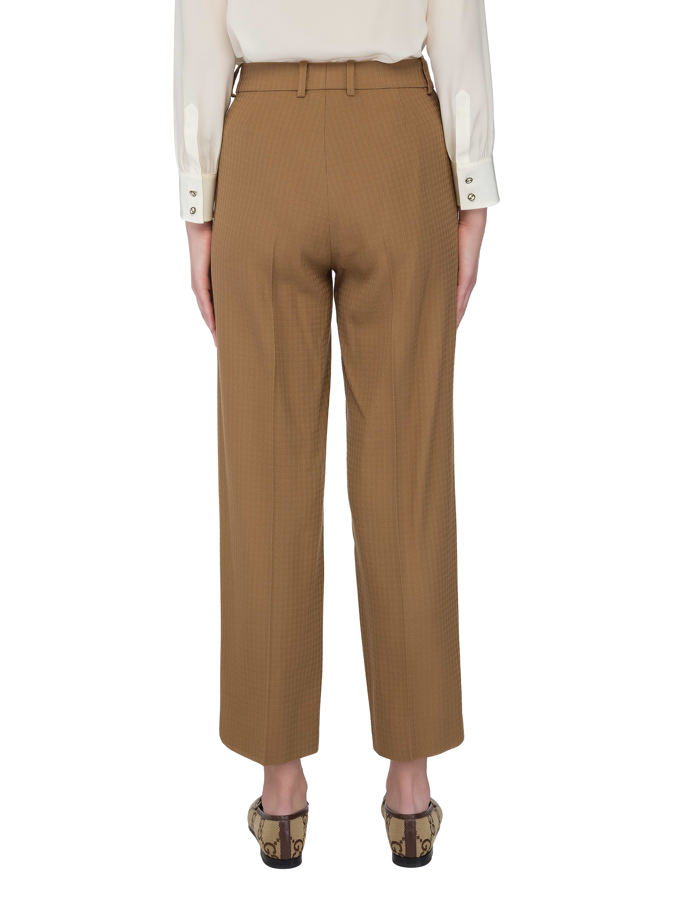 【グッチ】 Trousers - Wide-Leg Trousers パンツ・ボトムス Gucci women's Wide-leg pants with Horsebit buckle - buy for