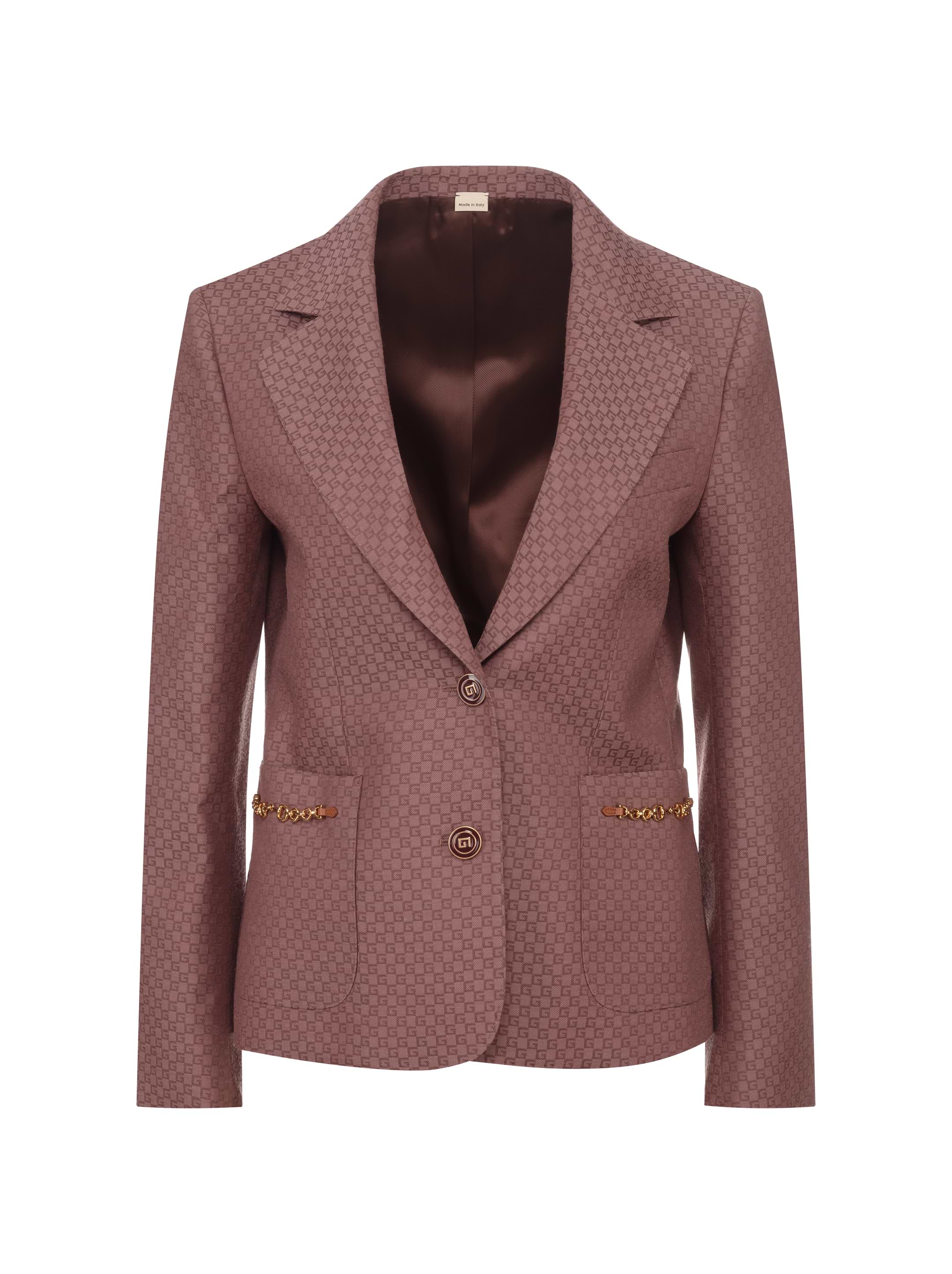 ジャケット GUCCI Single-breasted jacquard logo blazer Gucci Single-breasted Jacquard Logo Blazer | italist, ALWAYS