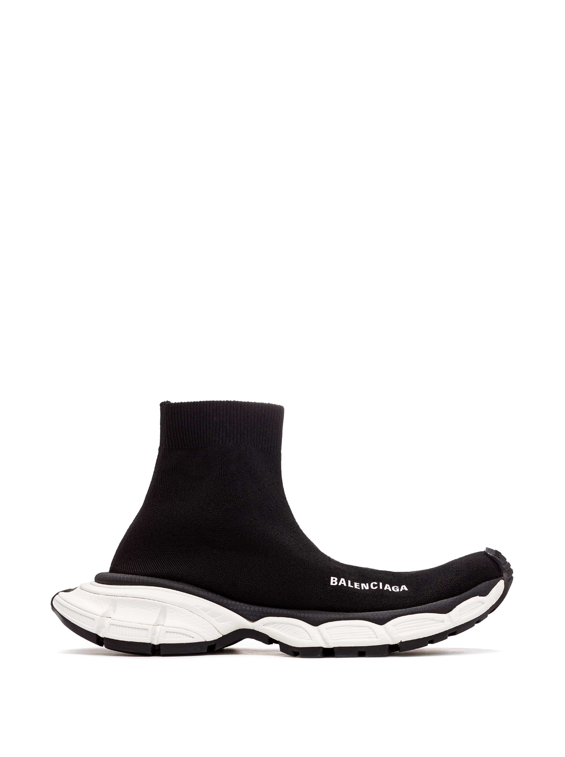 BALENCIAGA 25SS Avenue Sock 110mmストラップ ソックスサンダル Balenciaga: Women's Avenue Sock Sandals (Black/White