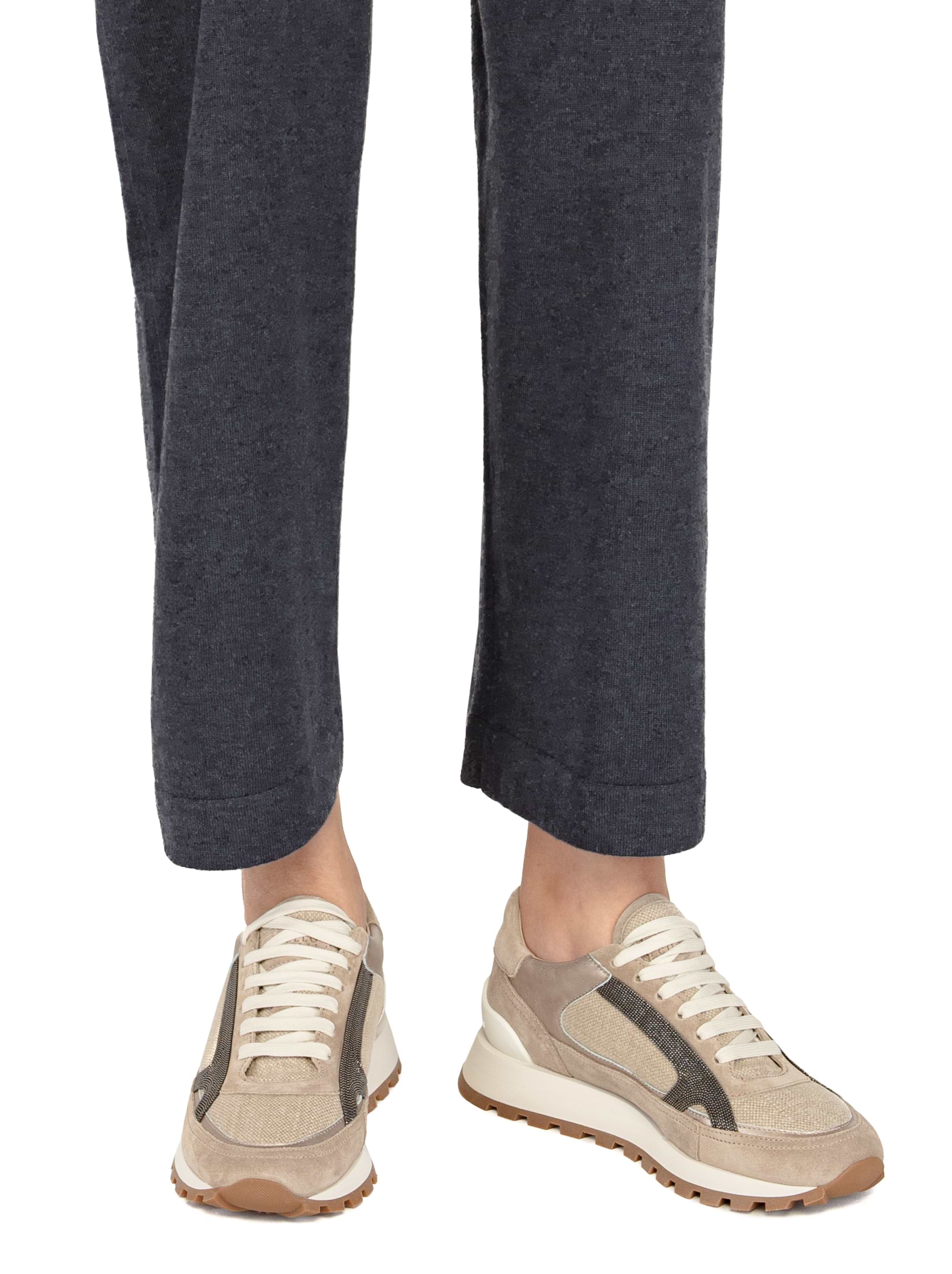 Brunello Cucinelli women's Combined sneakers with monil