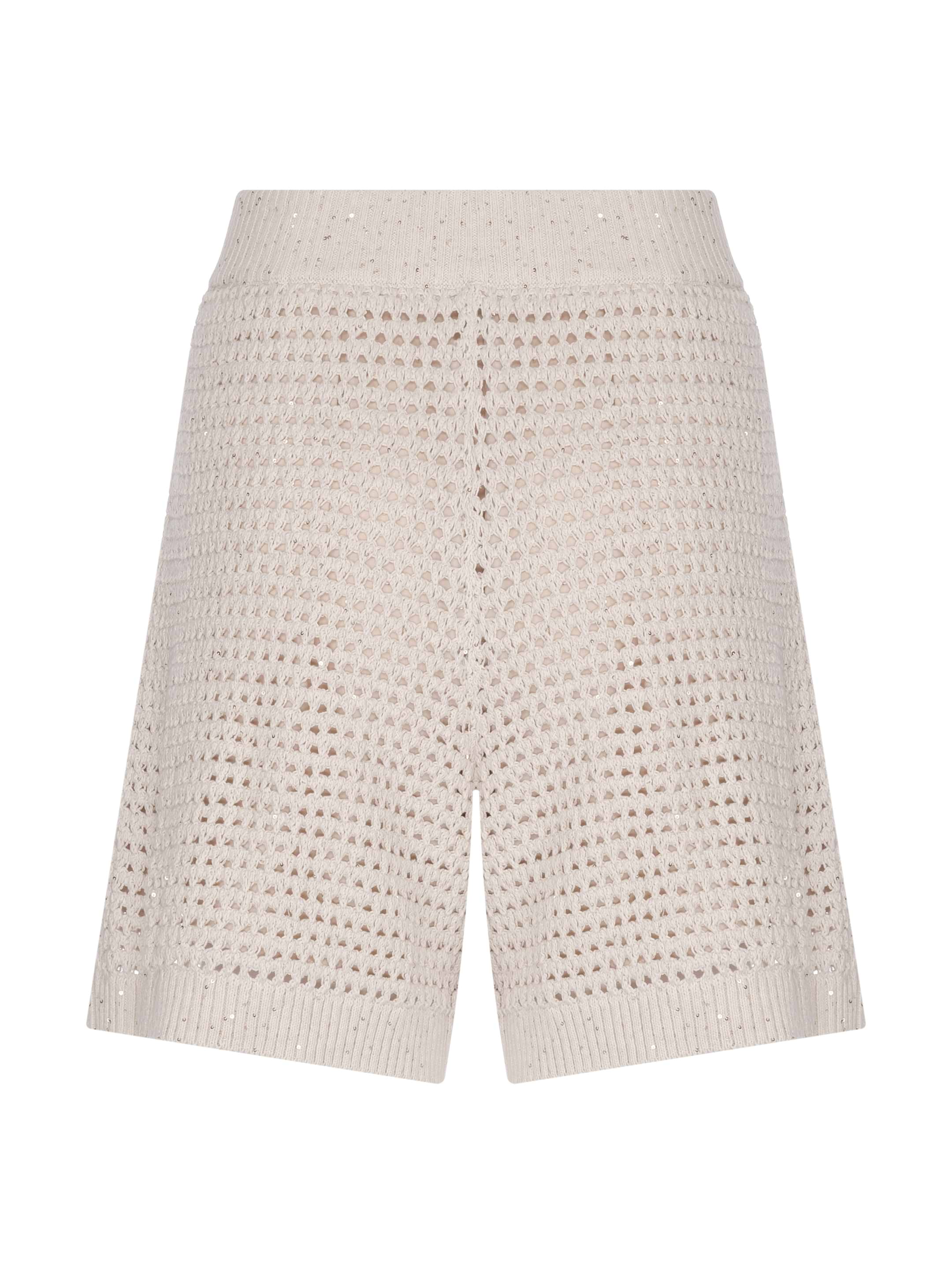 Brunello Cucinelli women's Knitted shorts with sequins - buy