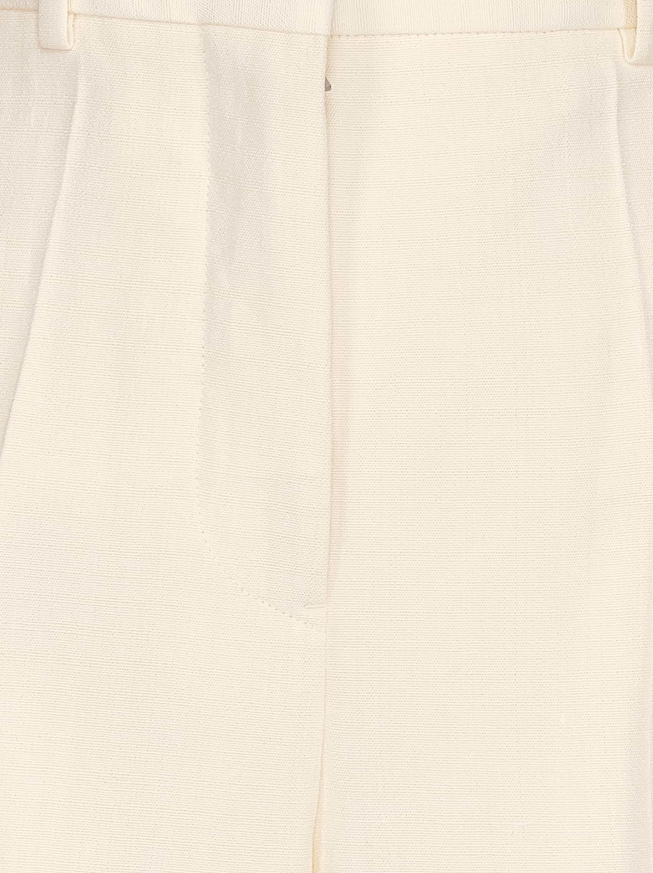 パンツ JIL SANDER Ivory Viscose Blend Pant Jil Sander Ivory Pants Viscose, Linen in Blue | Lyst