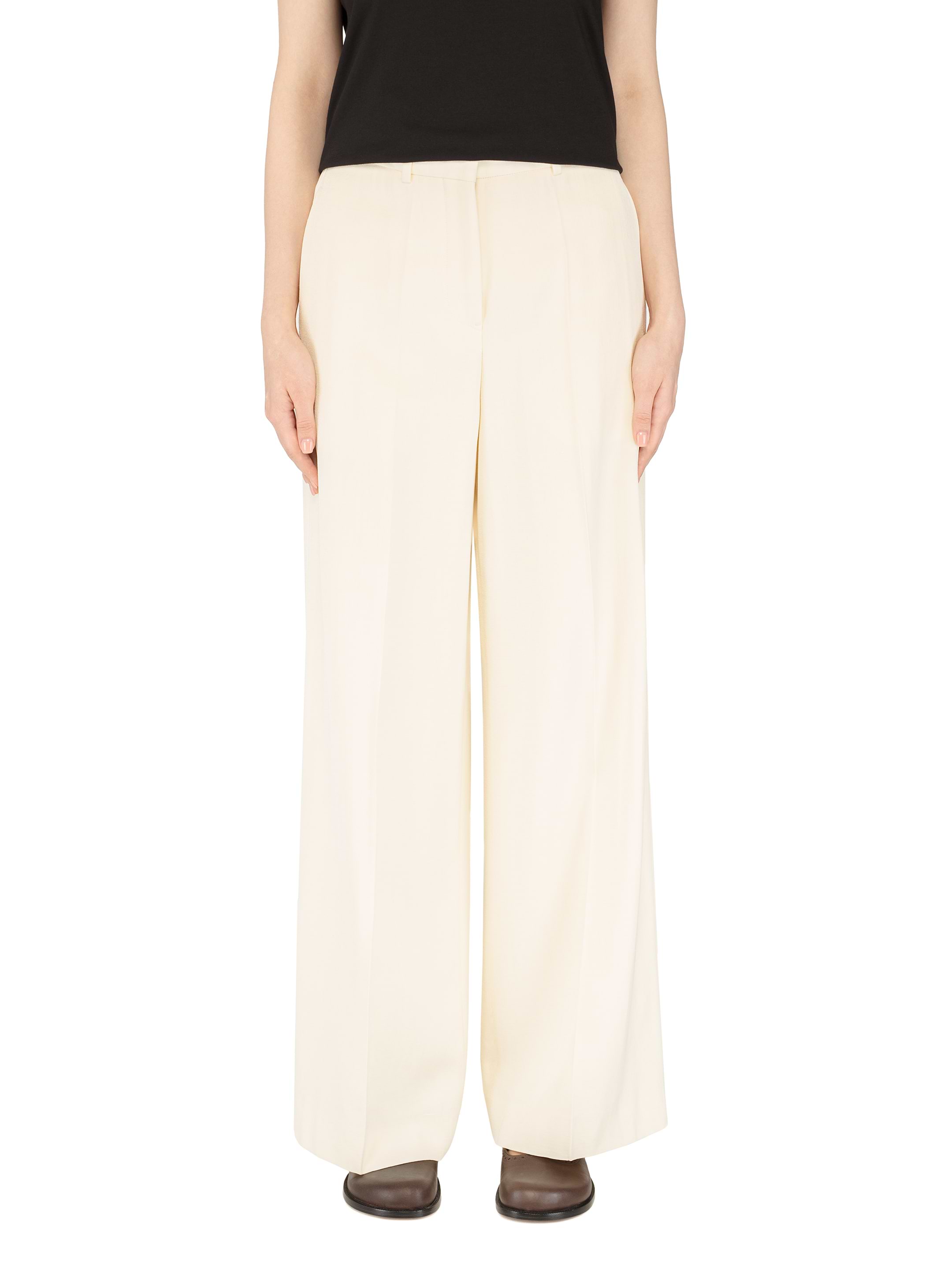 パンツ Jil Sander Ivory viscose blend pant (J01KA0137J65005 105) 0400021420499_OPENBEIGE?wid=